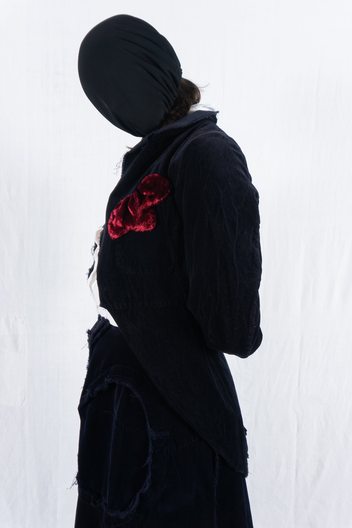 Comme des garçons s/s 2004 deconstructed velvet suit