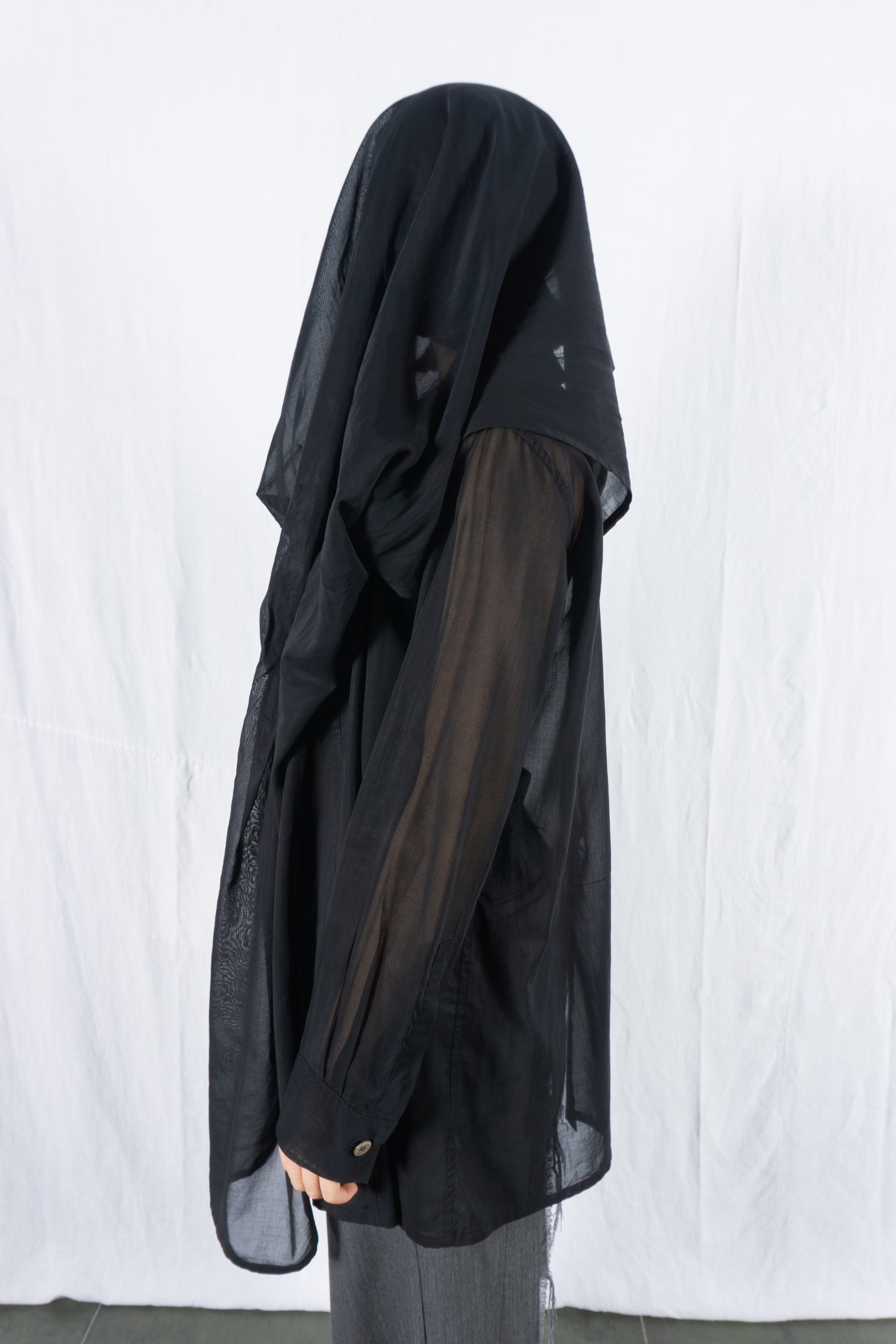 Yohji yamamoto s/s 1996 sheer blouse