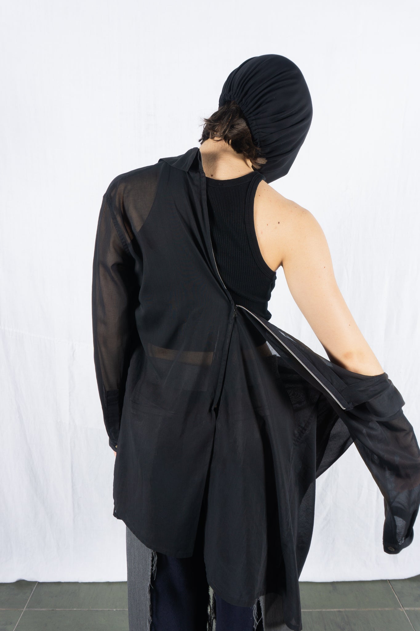 Yohji yamamoto s/s 1996 sheer blouse