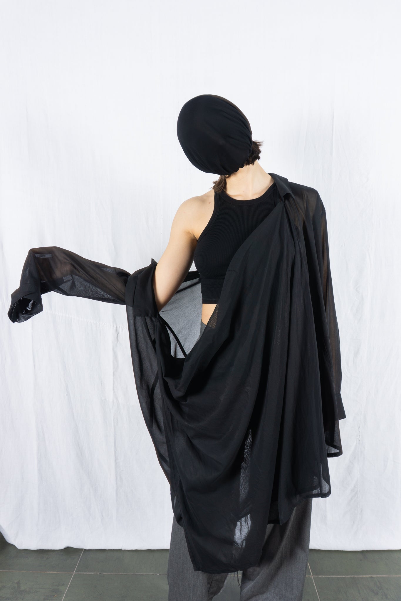 Yohji yamamoto s/s 1996 sheer blouse