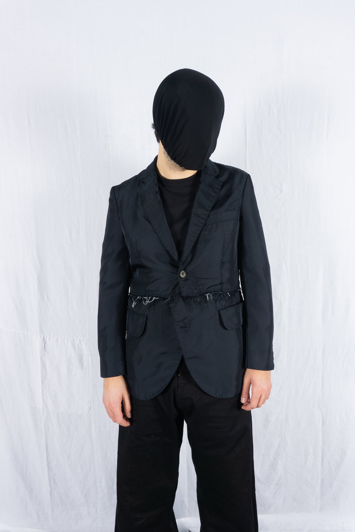 Comme des garçons homme deux s/s 2020 deconstructed jacket