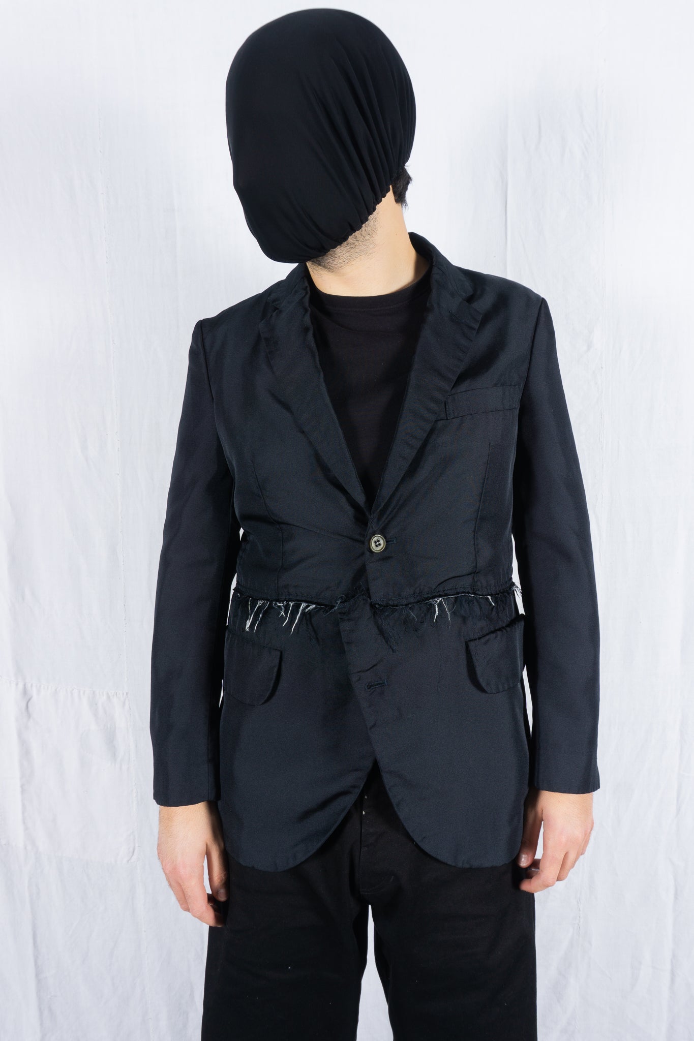 Comme des garçons homme deux s/s 2020 deconstructed jacket