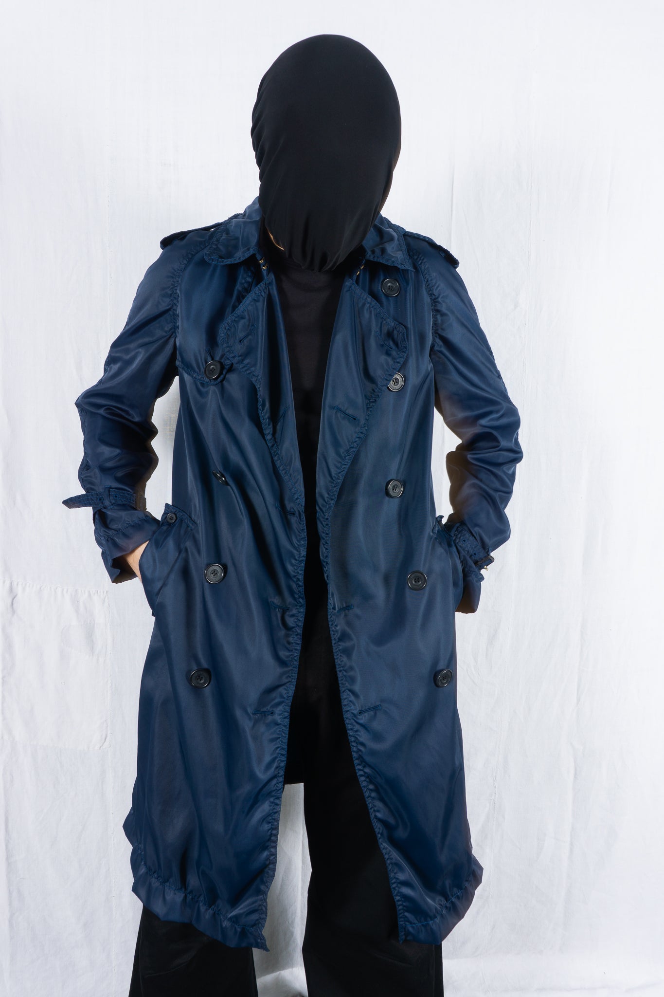 Junya watanabe man x aquascutum a/w 2005 double-breasted trench coat