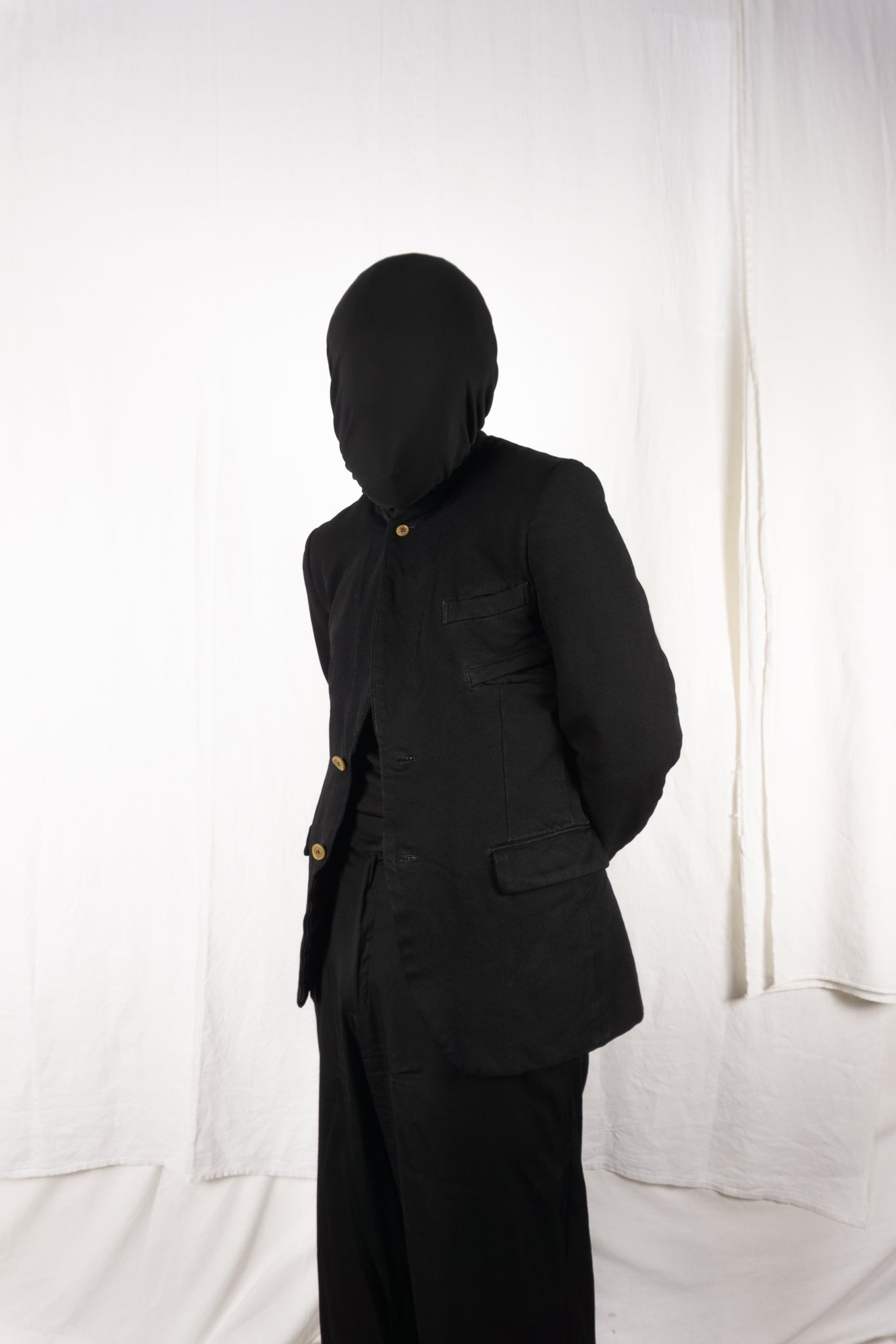 Comme des garçons homme plus a/w 2005 horizontal zip jacket