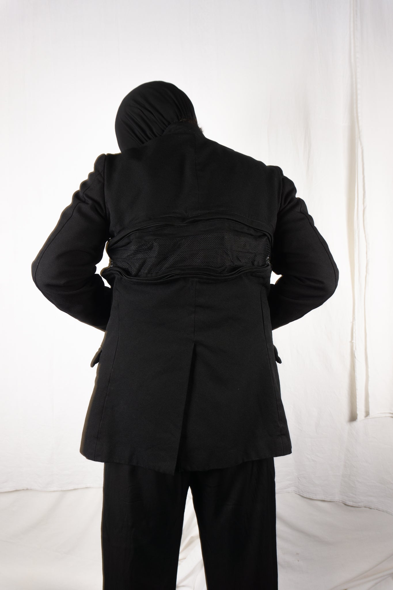 Comme des garçons homme plus a/w 2005 horizontal zip jacket