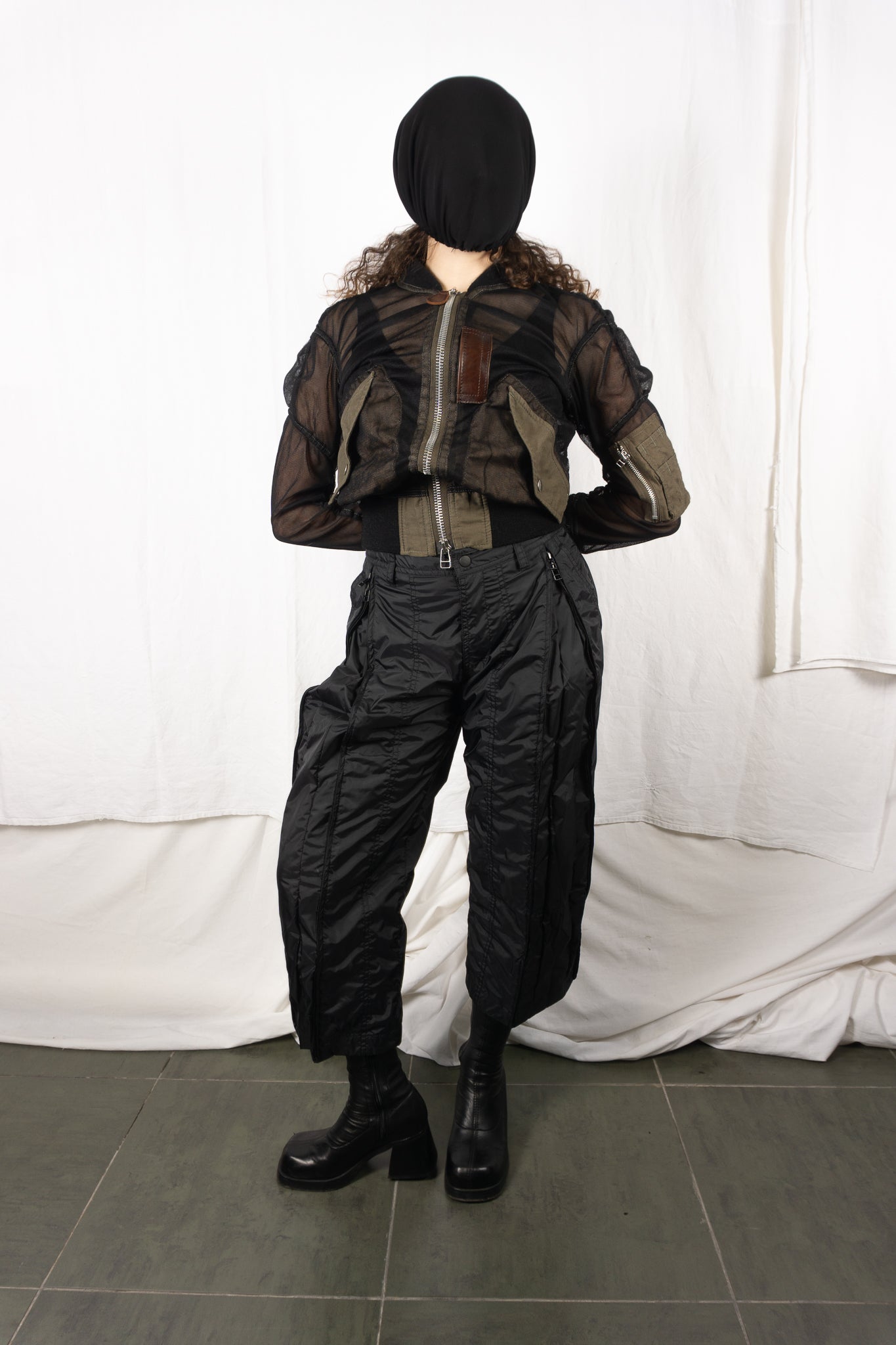 Issey miyake 2000s parachute pants