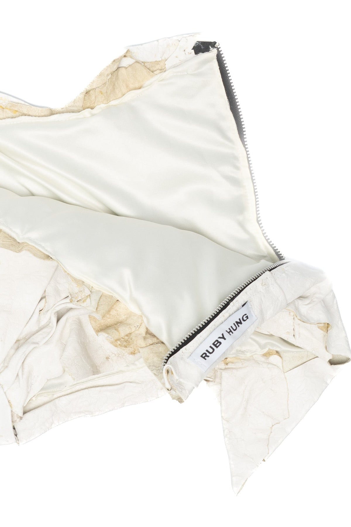 Ave leather micro shorts
