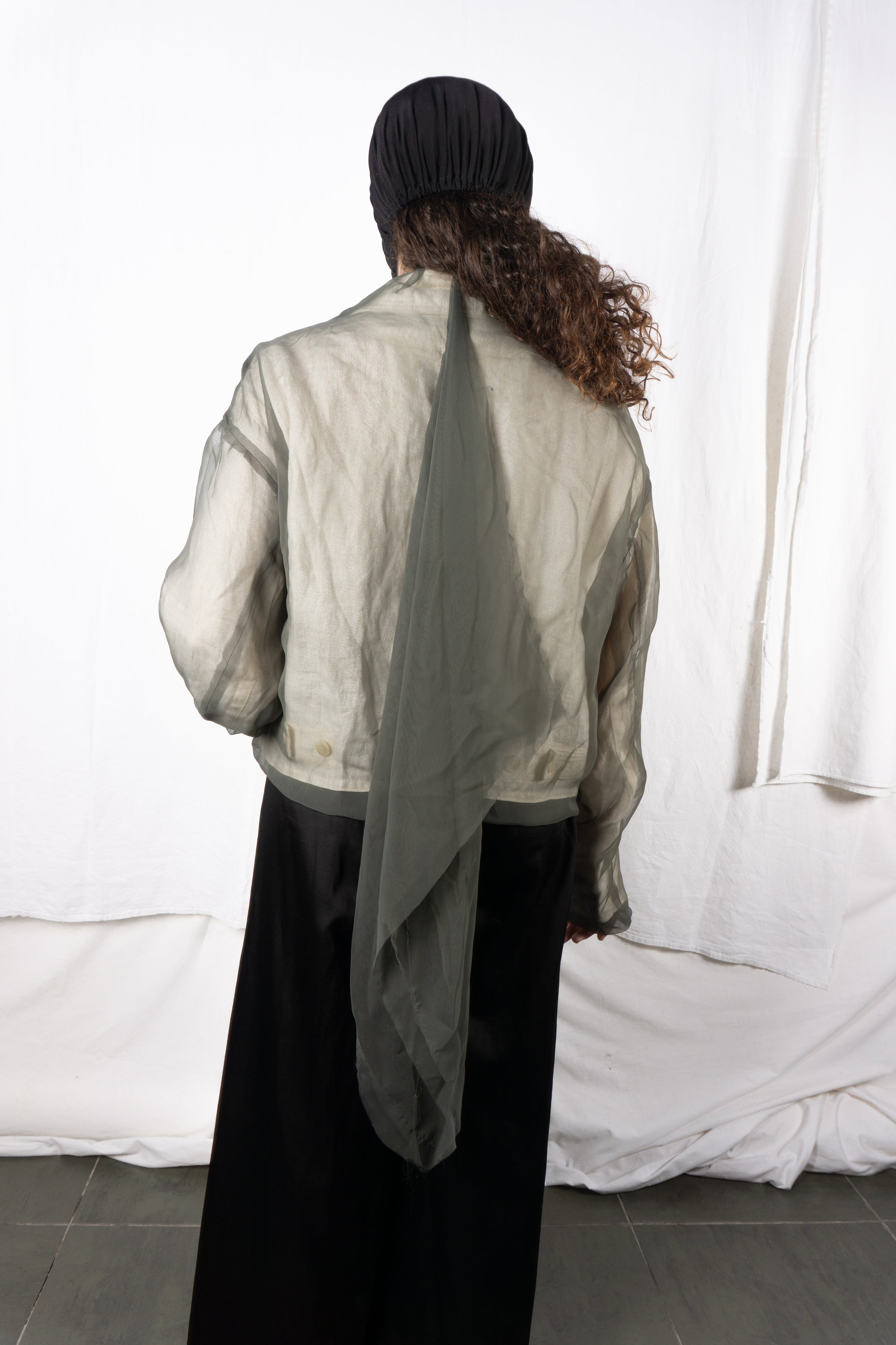 Undercover s/s 2024 transparent crop jacket