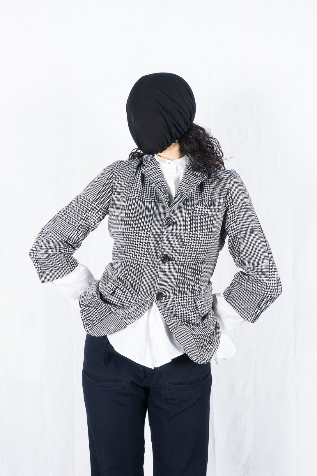 Comme des garçons s/s 2012 asymmetrical checked jacket