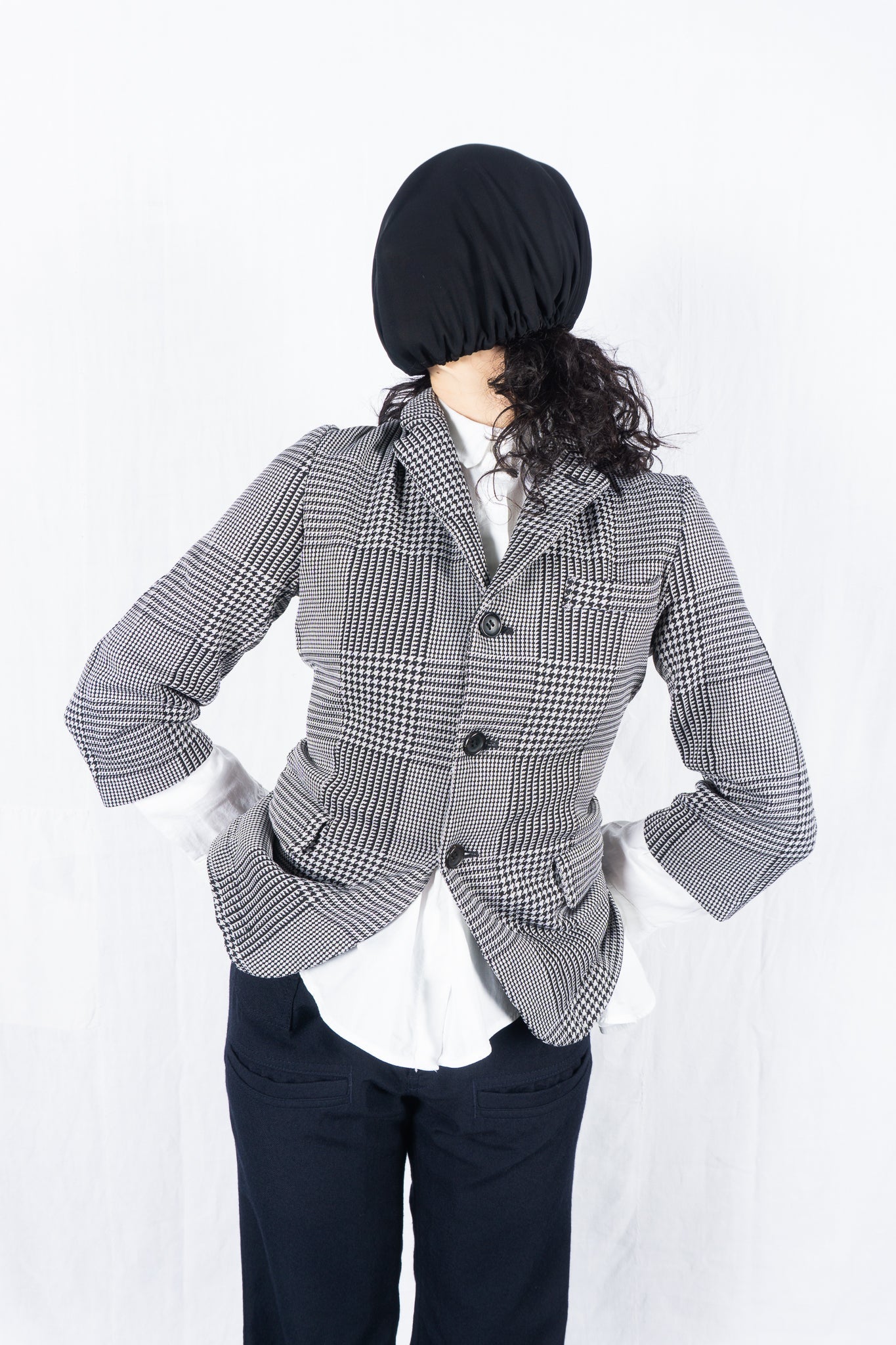 Comme des garçons s/s 2012 asymmetrical checked jacket