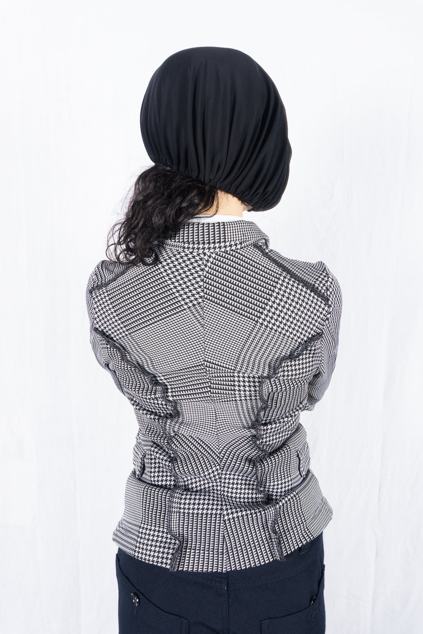 Comme des garçons s/s 2012 asymmetrical checked jacket