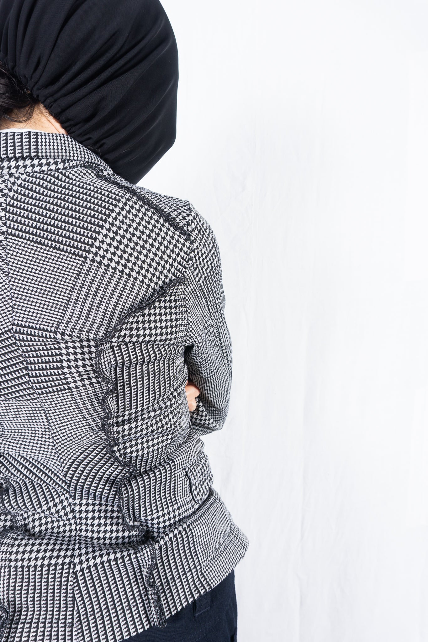 Comme des garçons s/s 2012 asymmetrical checked jacket