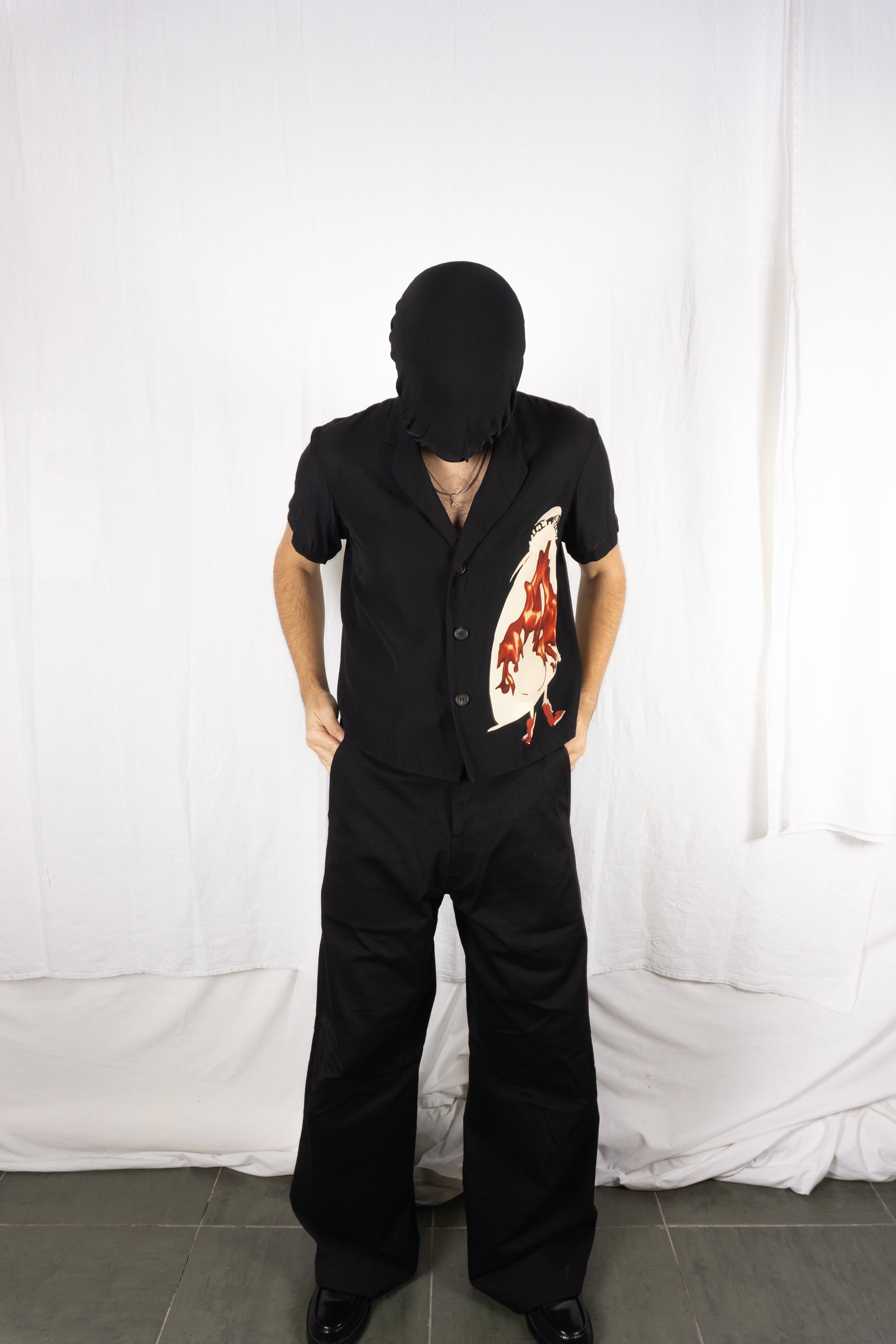 Y's yohji yamamoto 2010s cropped shirt