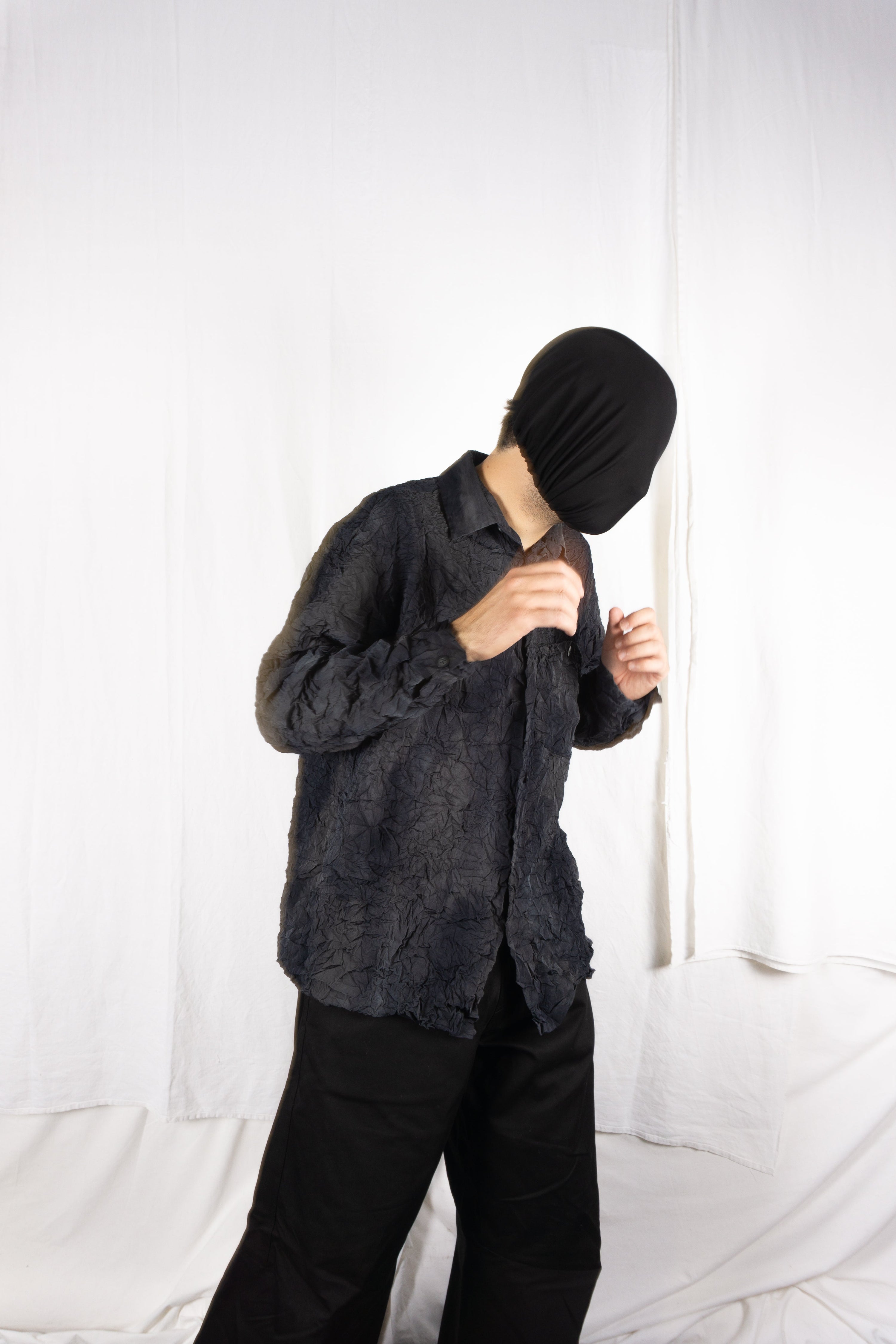 Issey miyake a/w 1993 crinkle shirt