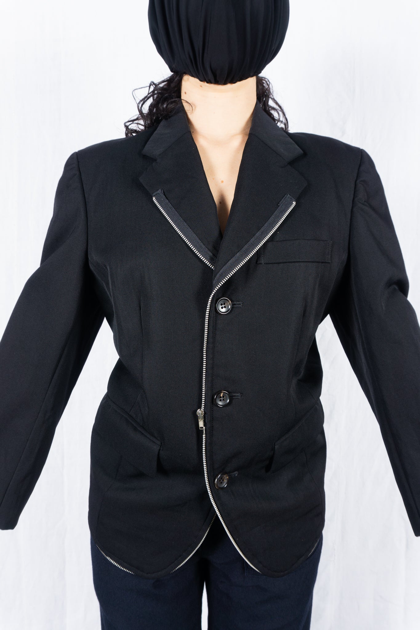 Comme des garçons s/s 1992 deformable zip jacket