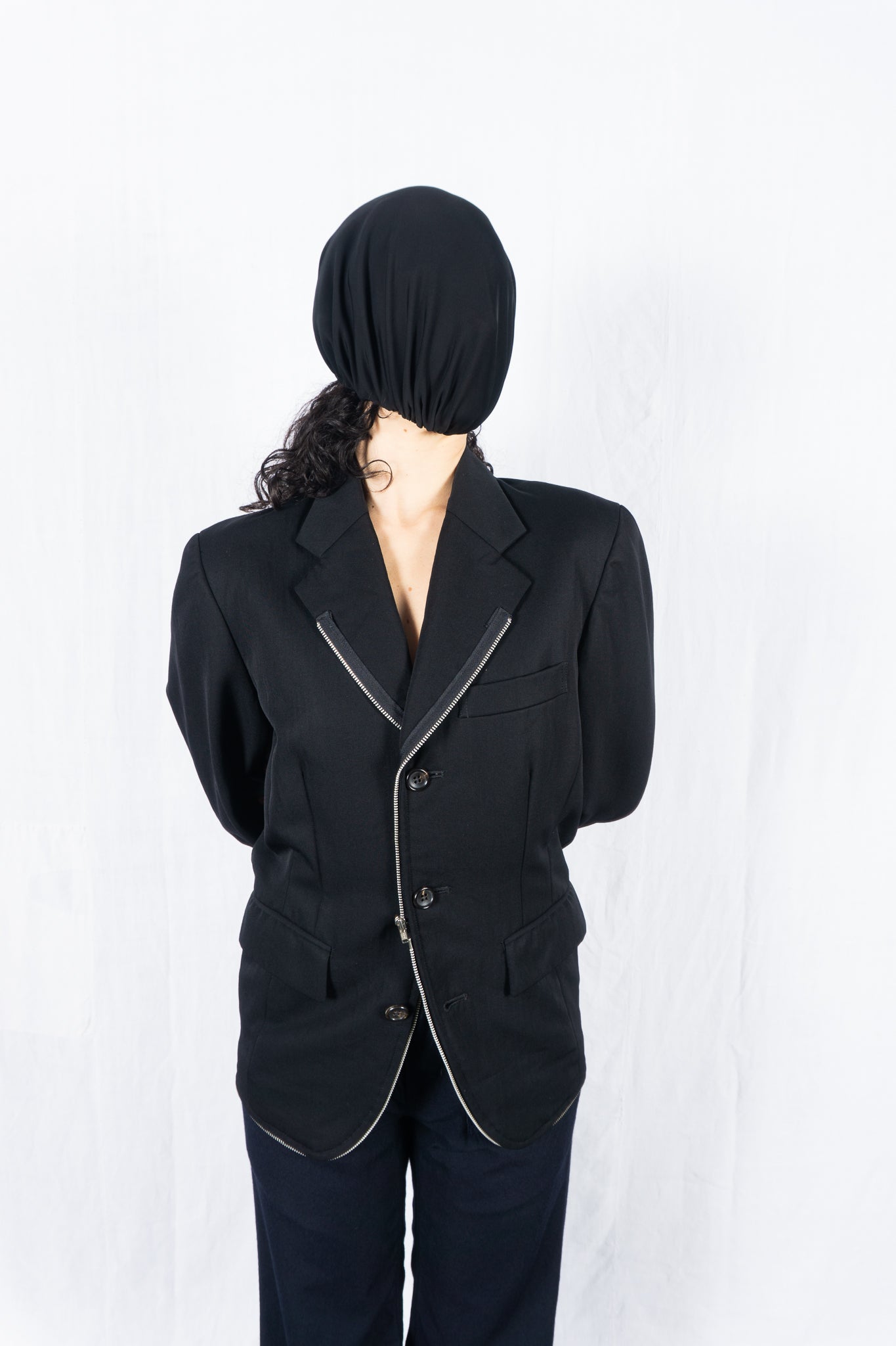 Comme des garçons s/s 1992 deformable zip jacket