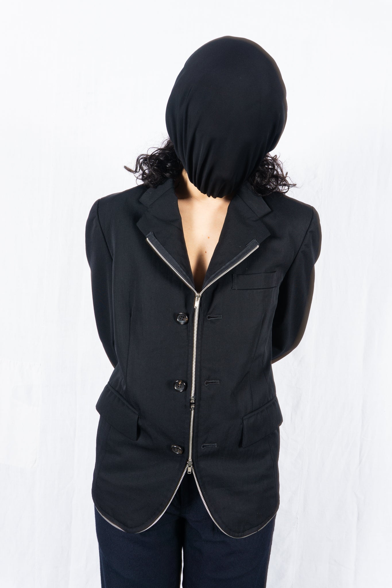 Comme des garçons s/s 1992 deformable zip jacket