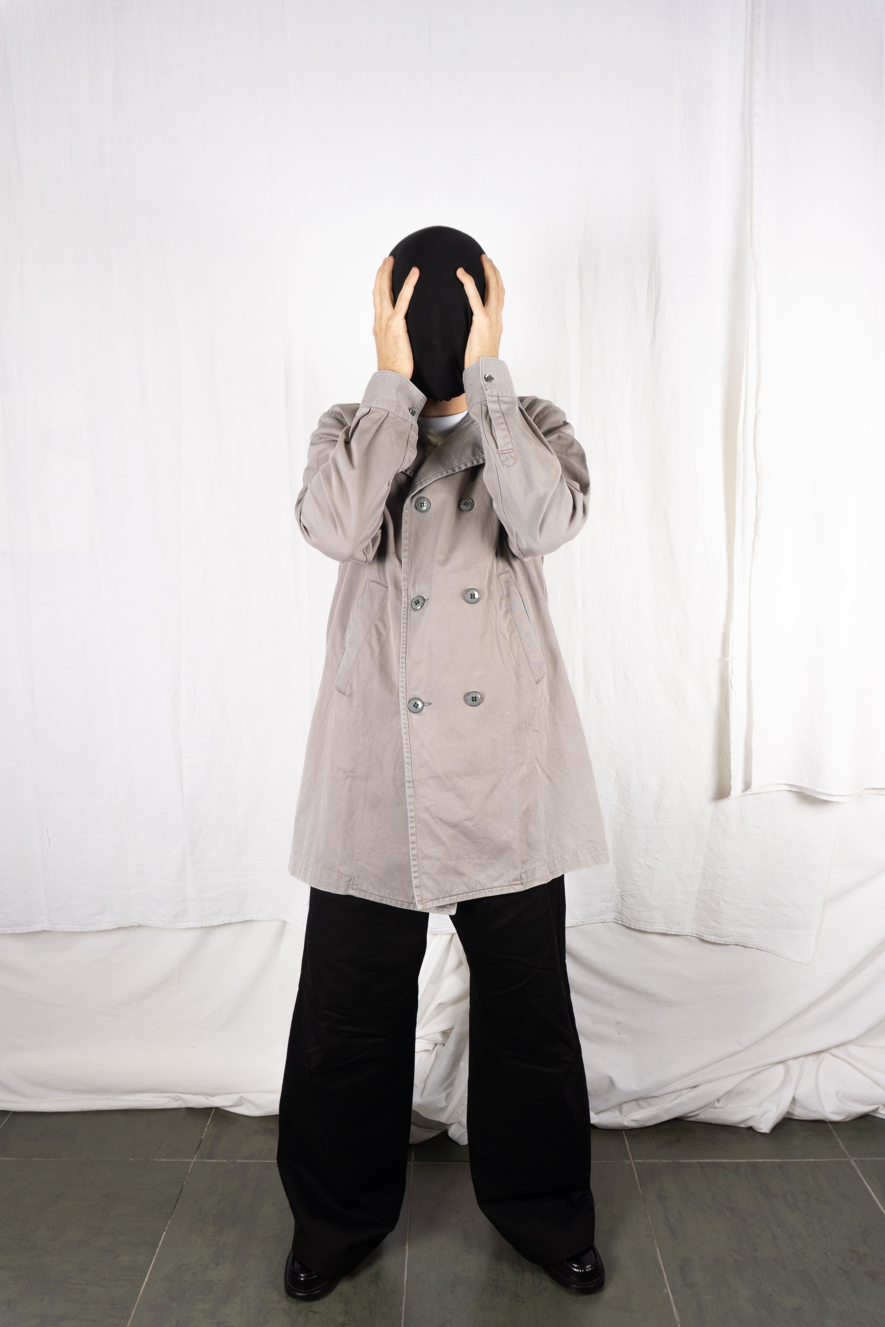 Comme des garçons shirt 2000s double-breasted trench coat