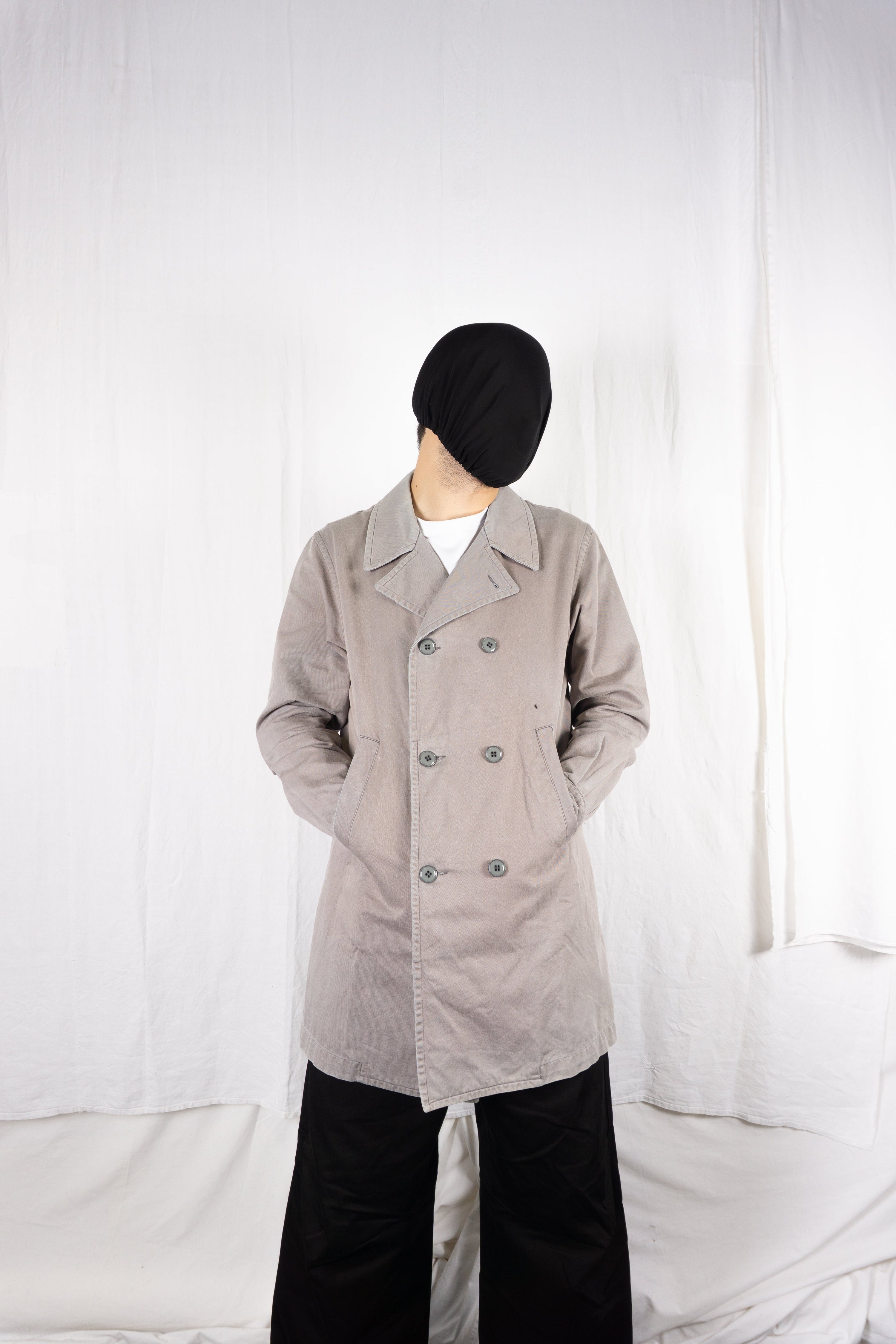 Comme des garçons shirt 2000s double-breasted trench coat