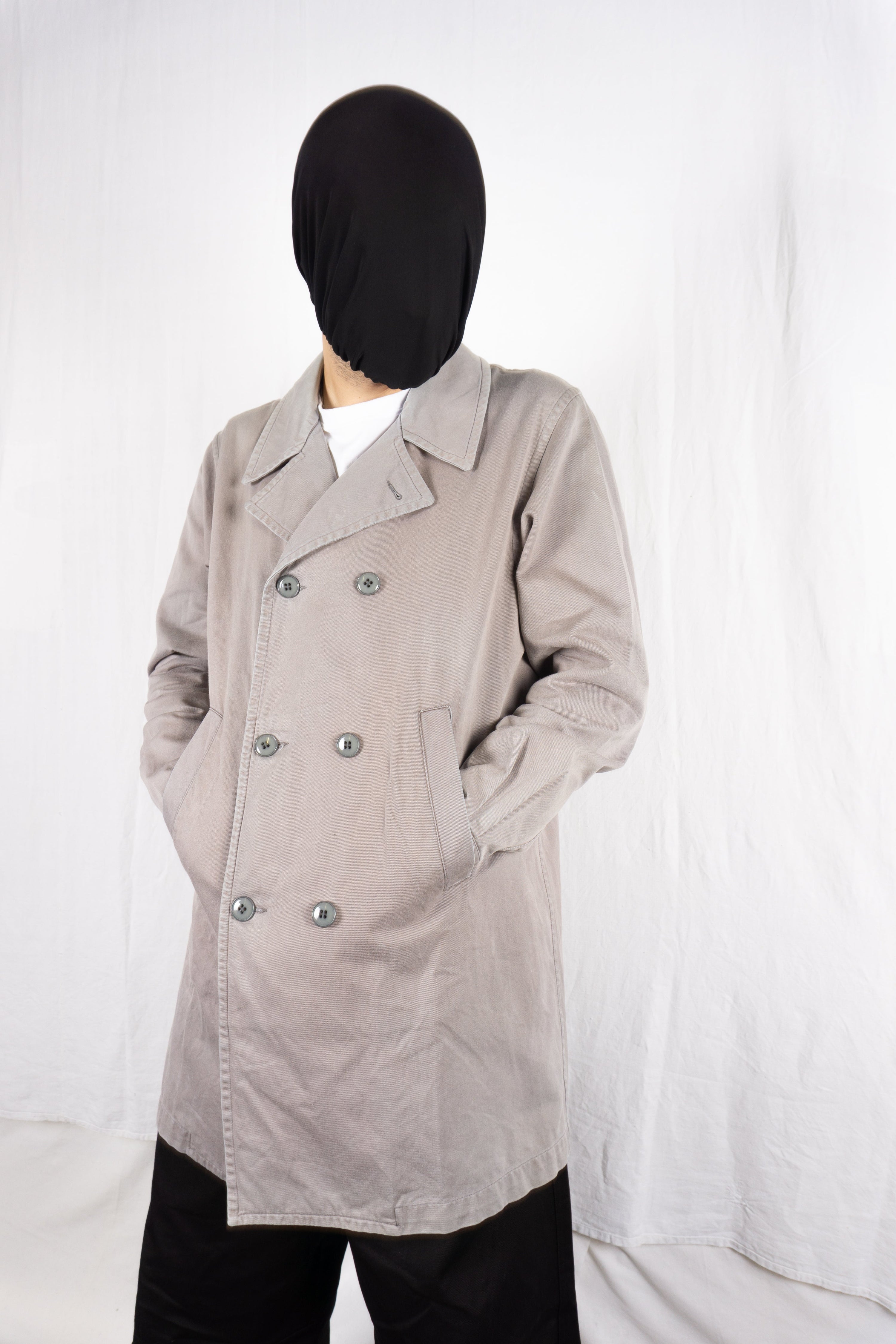 Comme des garçons shirt 2000s double-breasted trench coat
