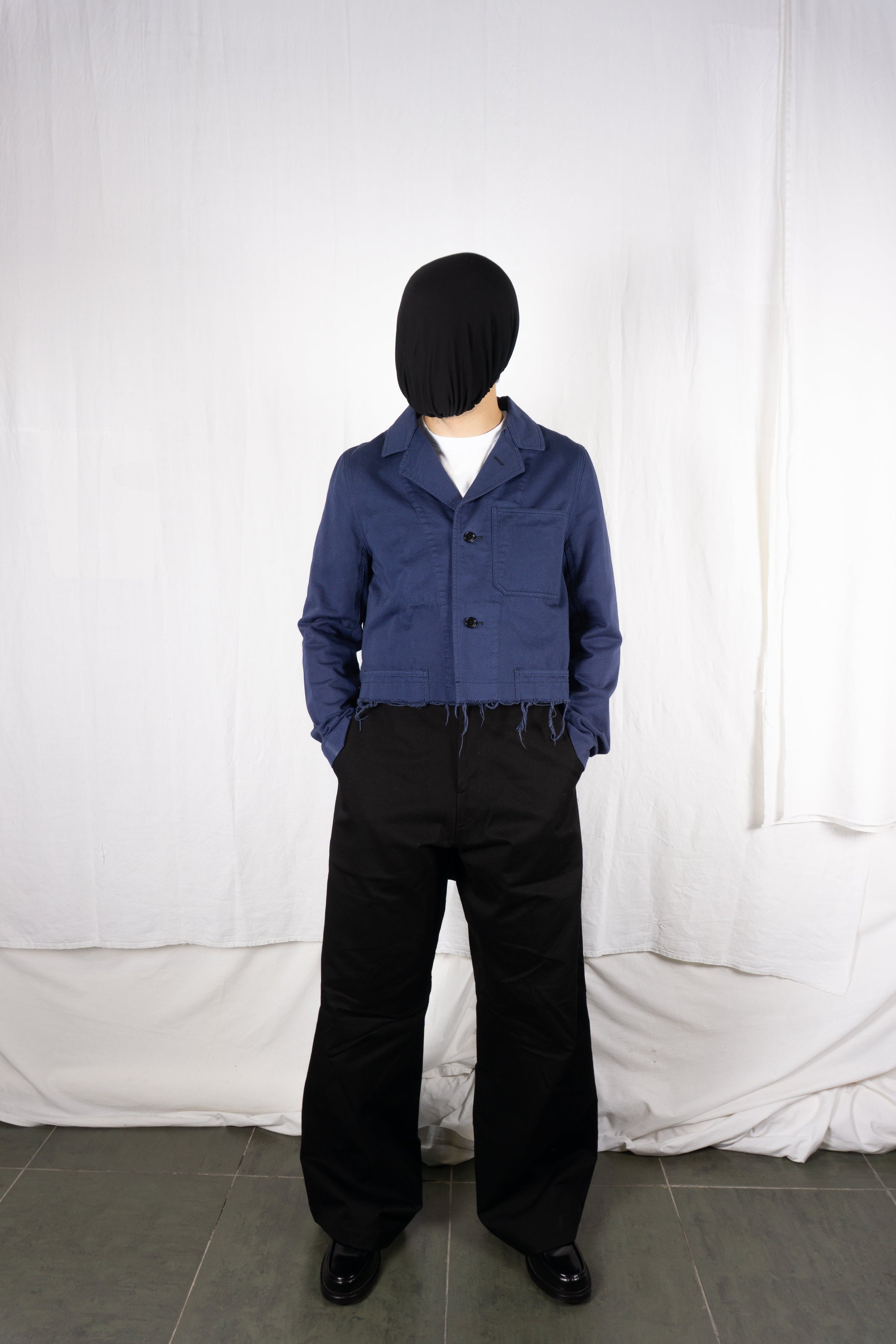 Ganryu comme des garçons s/s 2017 asymmetrical jacket
