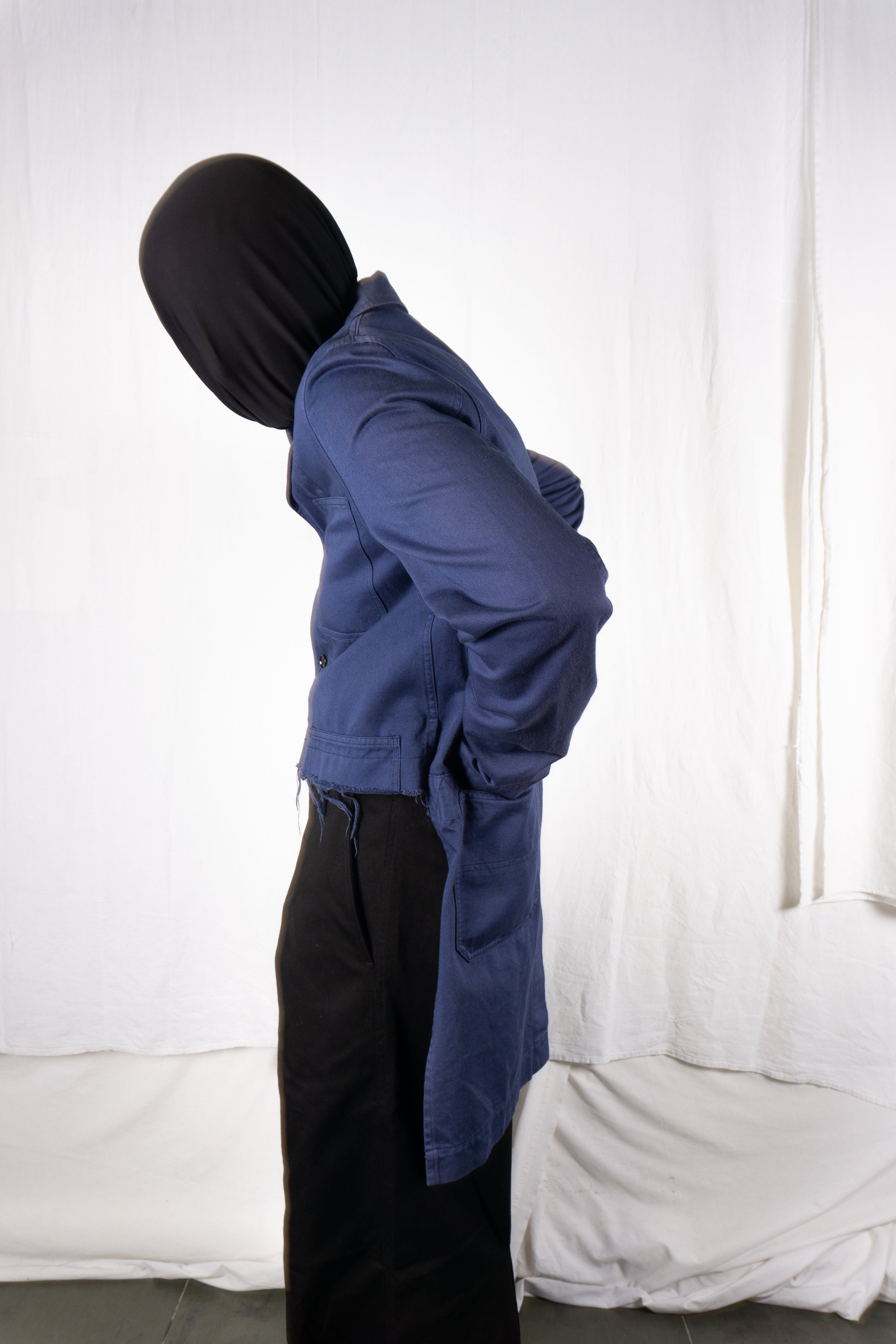 Ganryu comme des garçons s/s 2017 asymmetrical jacket