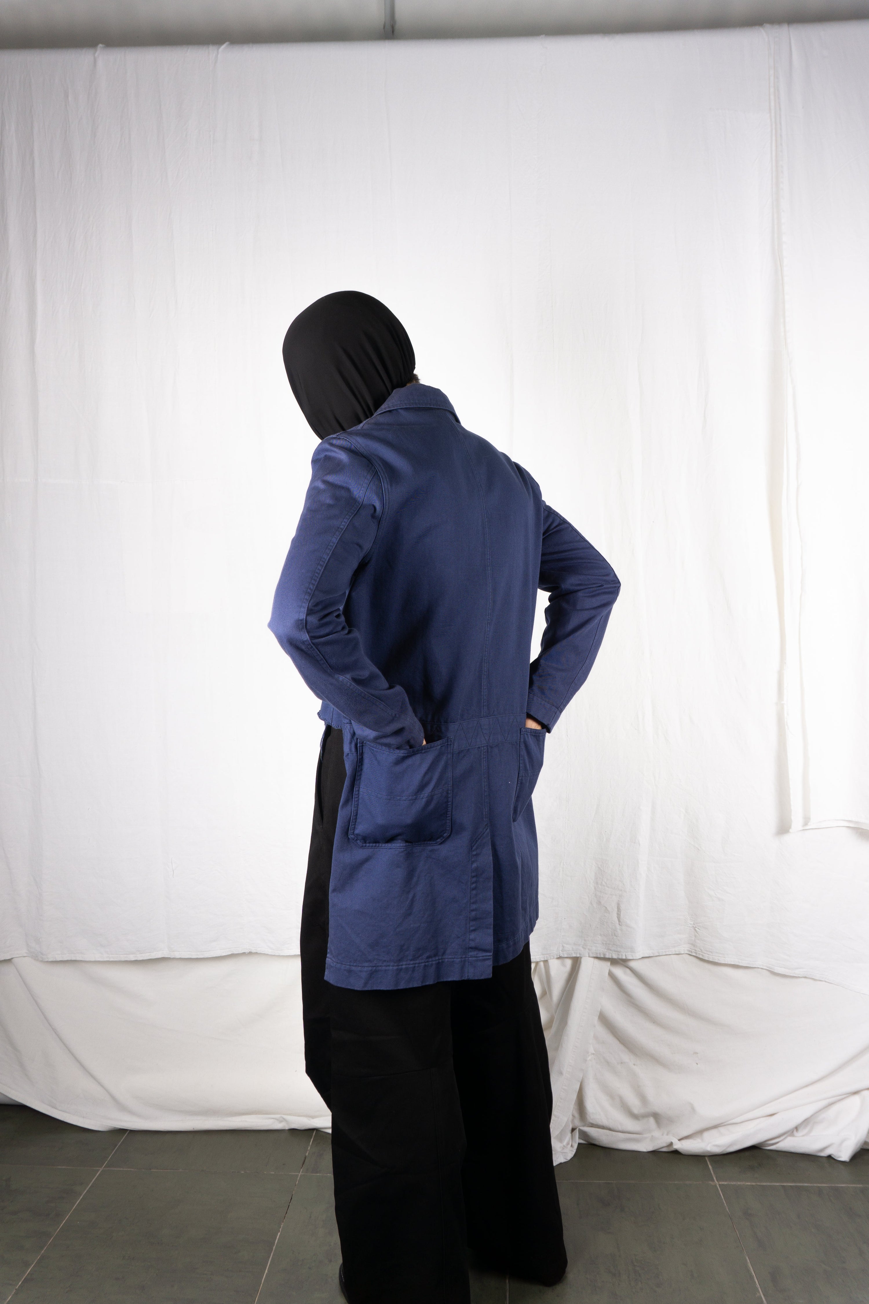 Ganryu comme des garçons s/s 2017 asymmetrical jacket