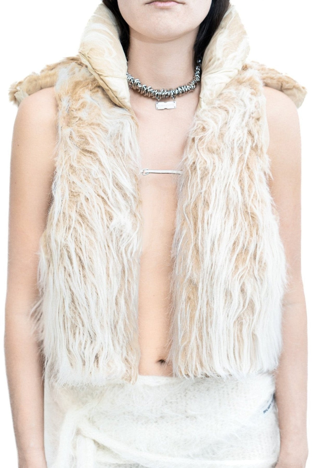 Reversible furry vest