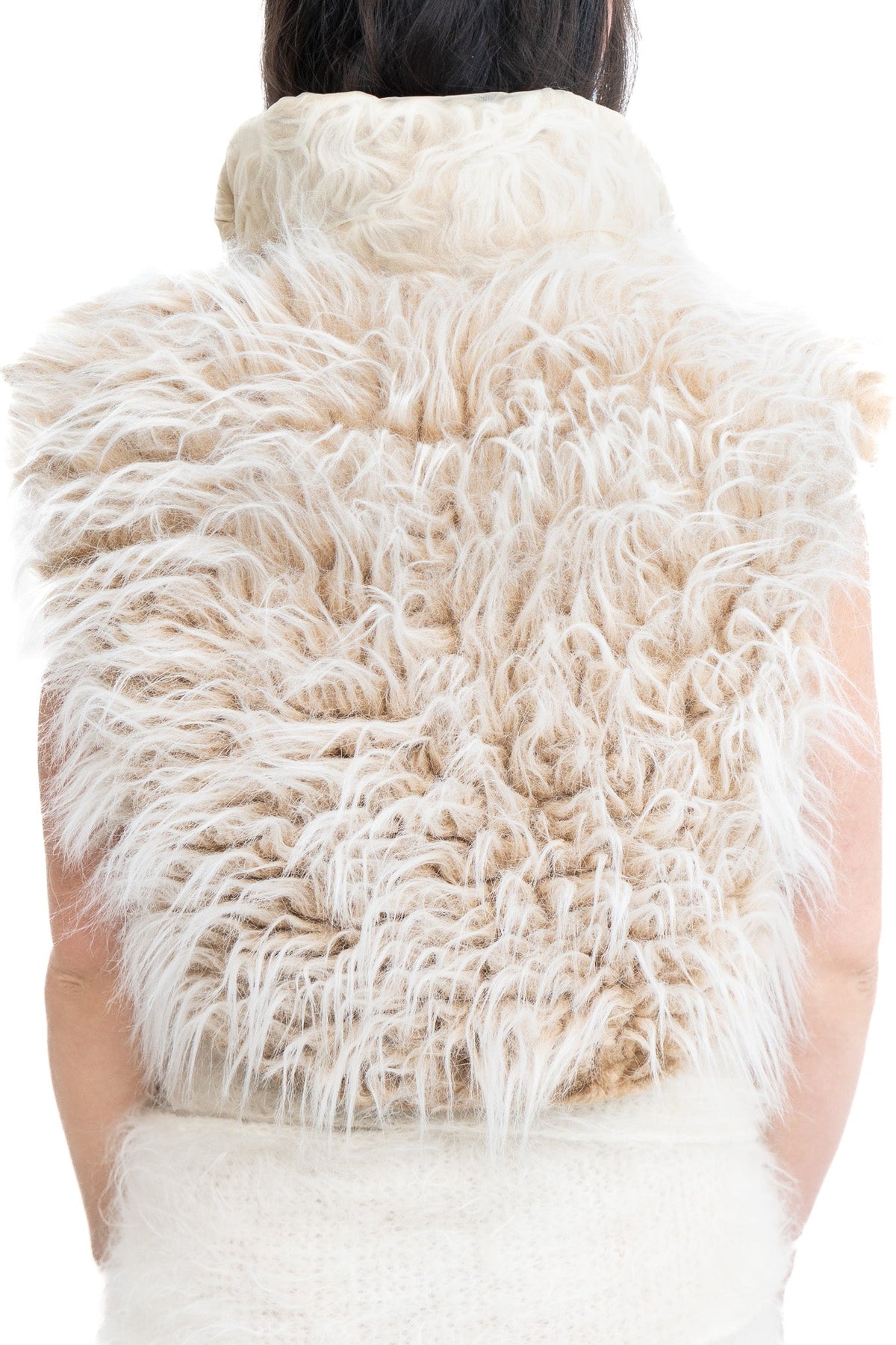 Reversible furry vest