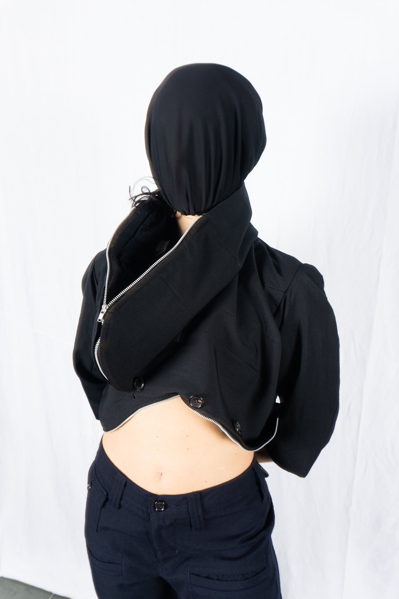Comme des garçons s/s 1992 deformable zip jacket