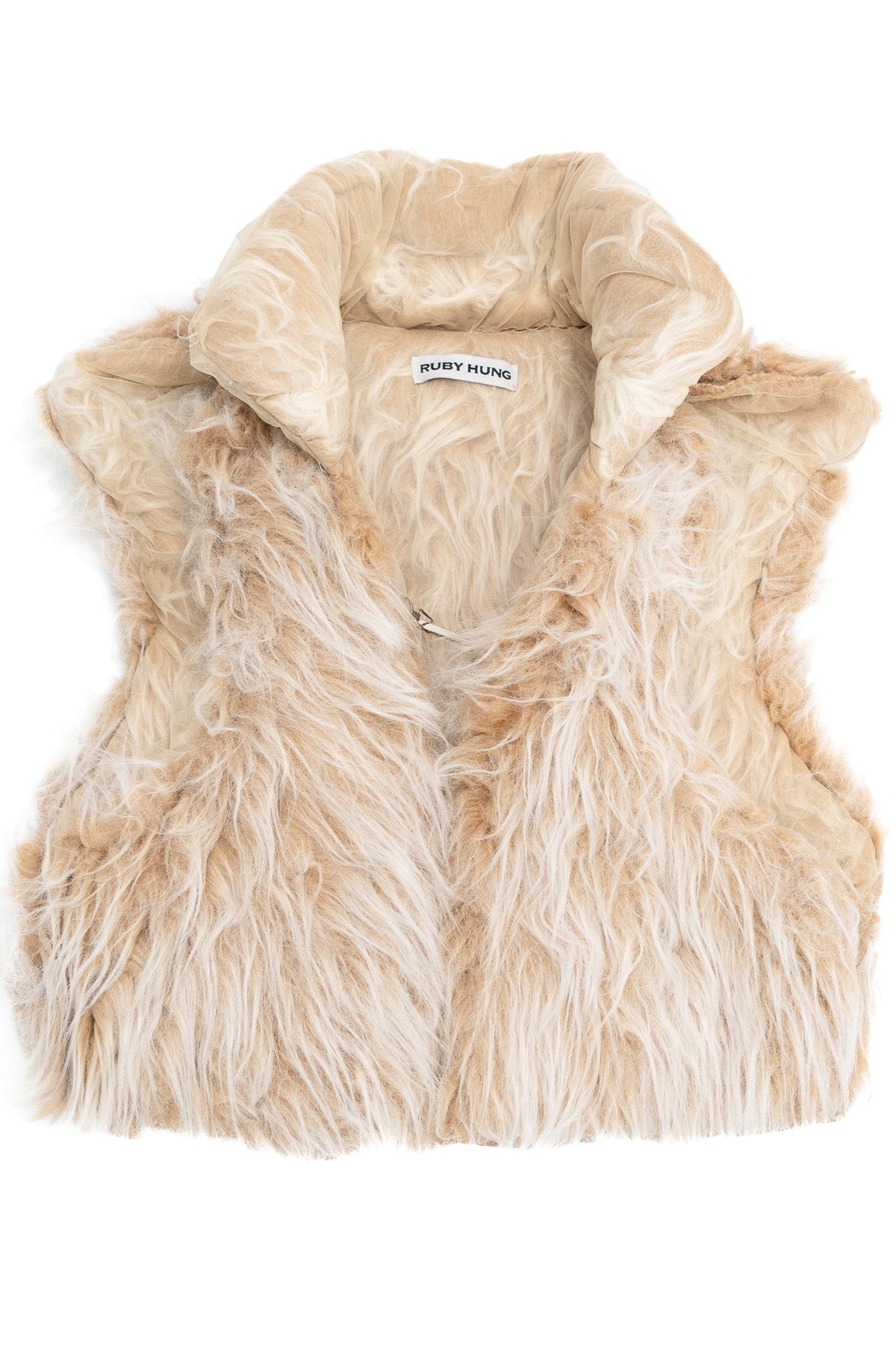 Reversible furry vest