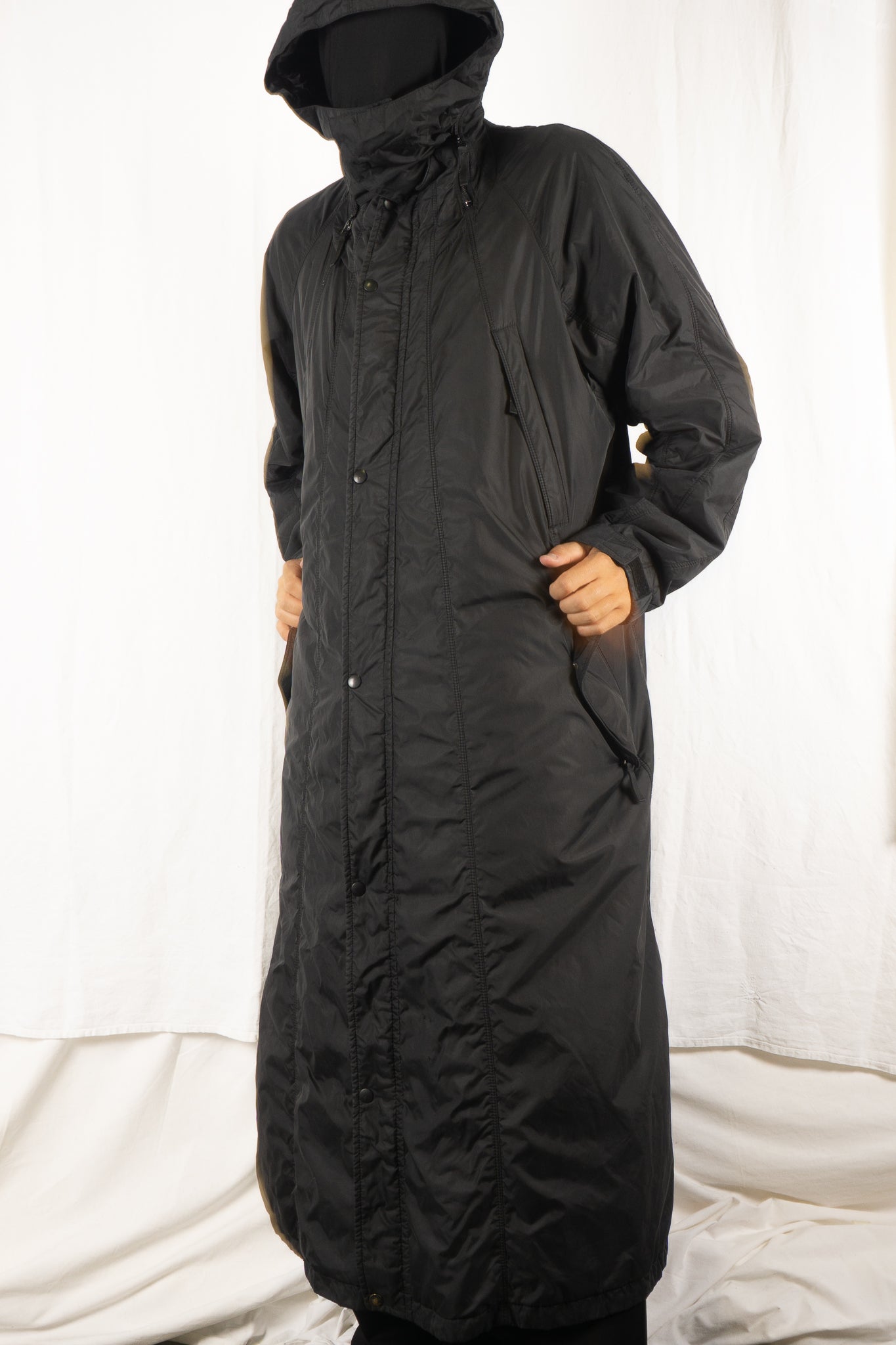 Issey miyake men white label 2000s parachute coat