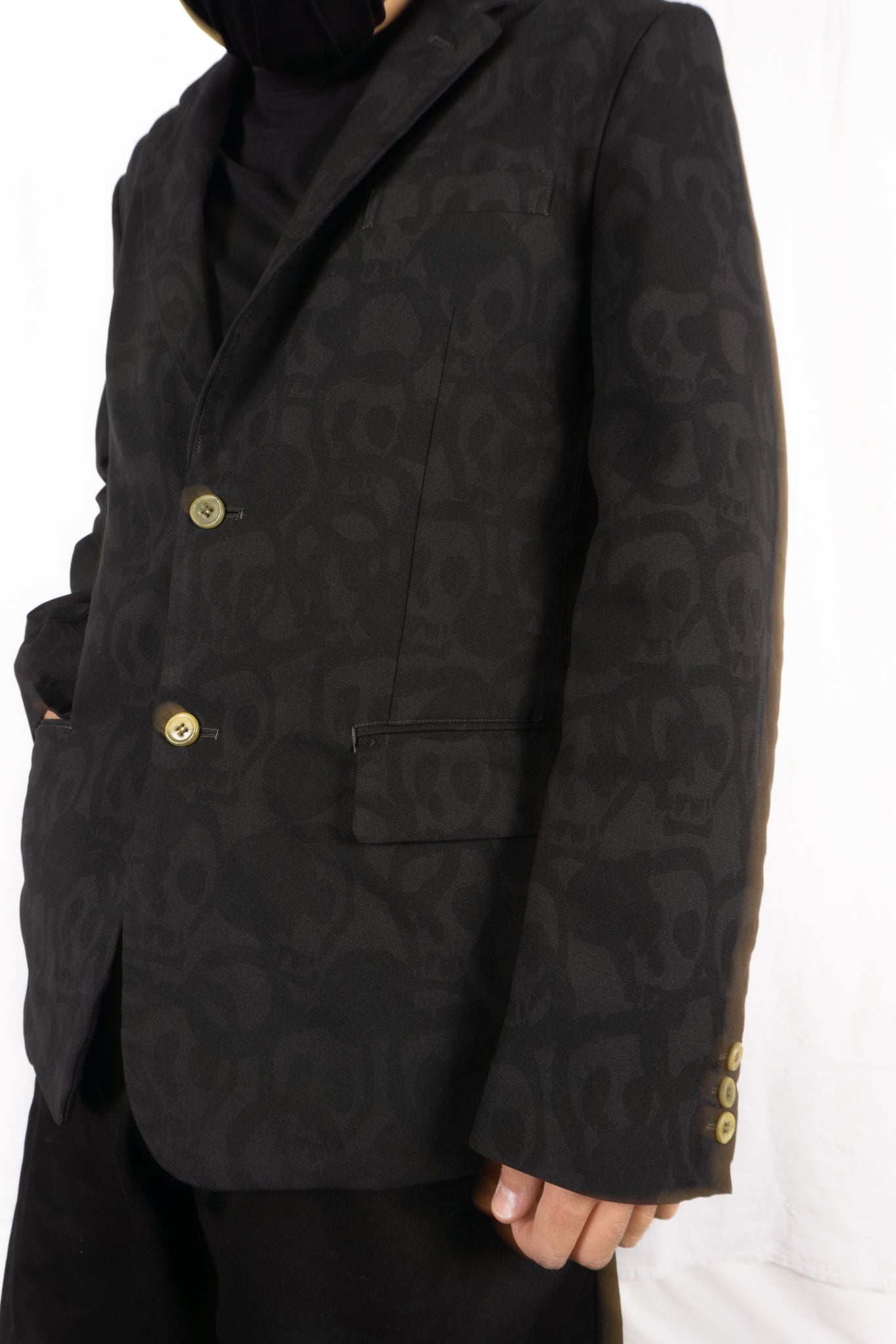 Comme des garçons homme plus s/s 2011 skull printed jacket