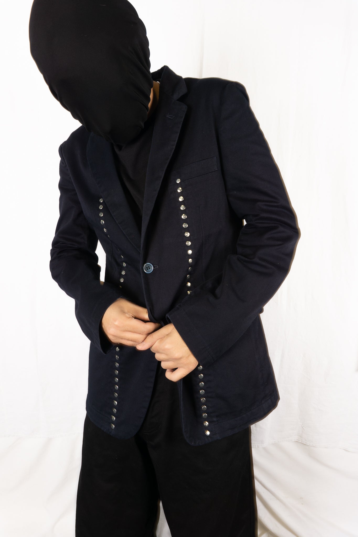 Comme des garçons homme plus evergreen s/s 2007 studded jacket