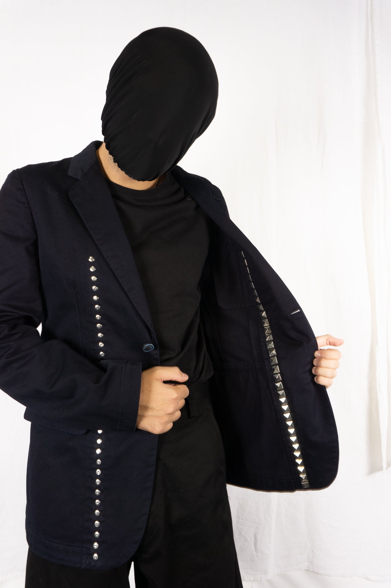 Comme des garçons homme plus evergreen s/s 2007 studded jacket