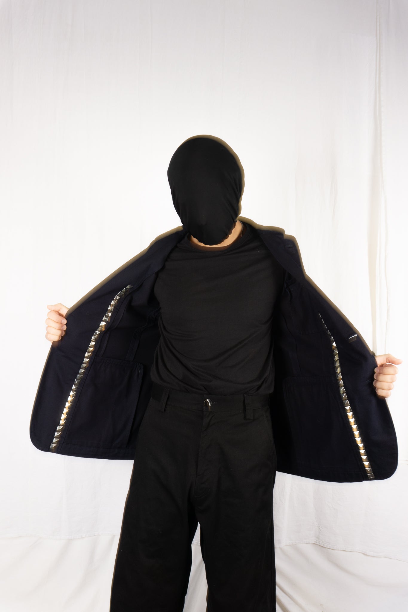Comme des garçons homme plus evergreen s/s 2007 studded jacket