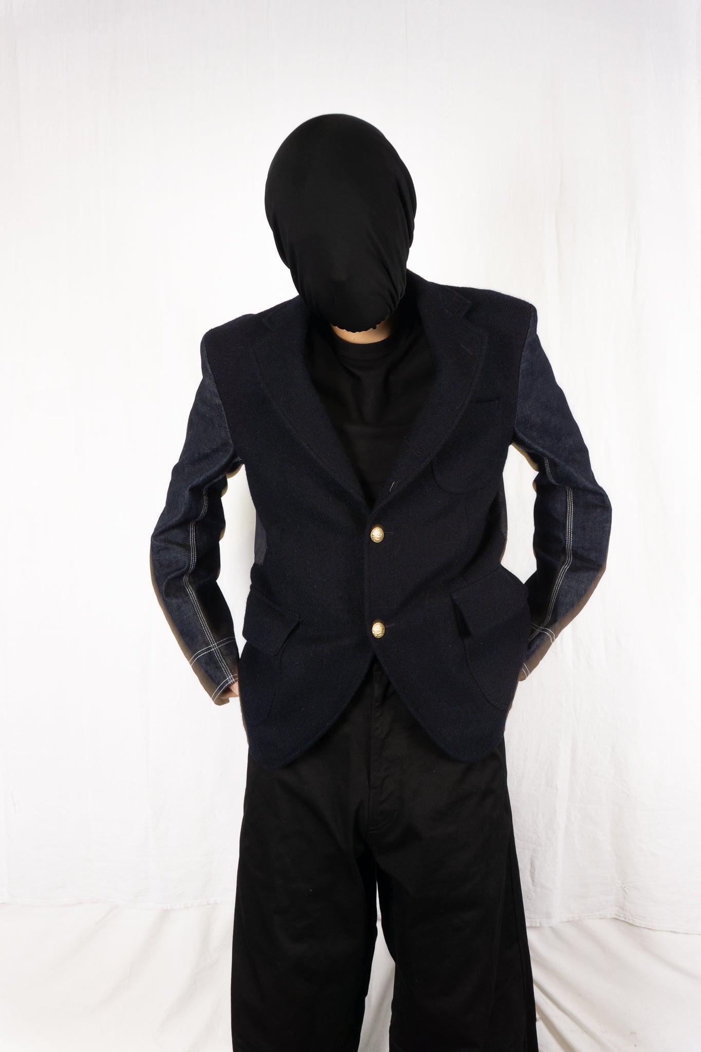 Junya watanabe man a/w 2019 wool denim sleeves jacket