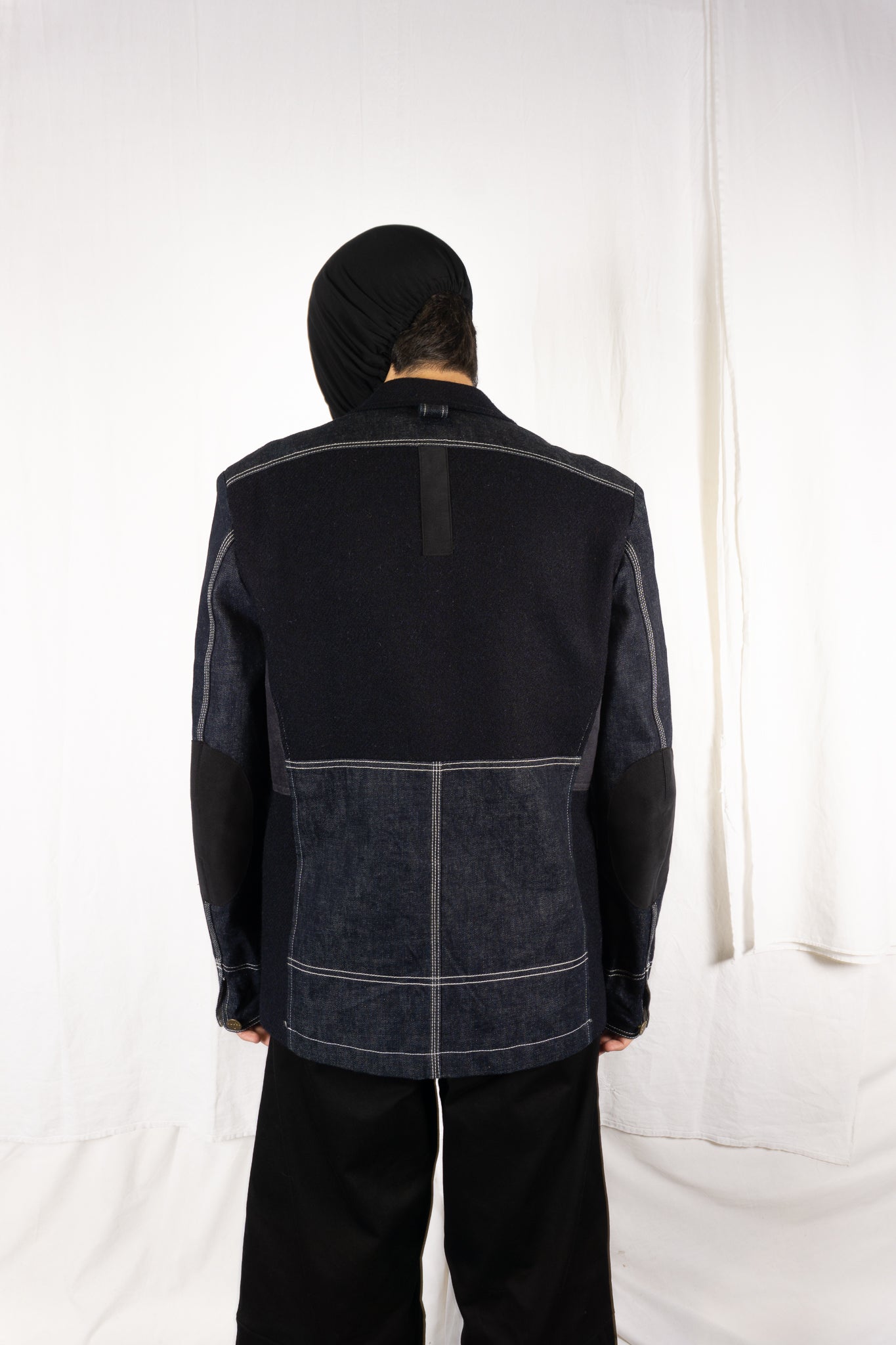 Junya watanabe man a/w 2019 wool denim sleeves jacket