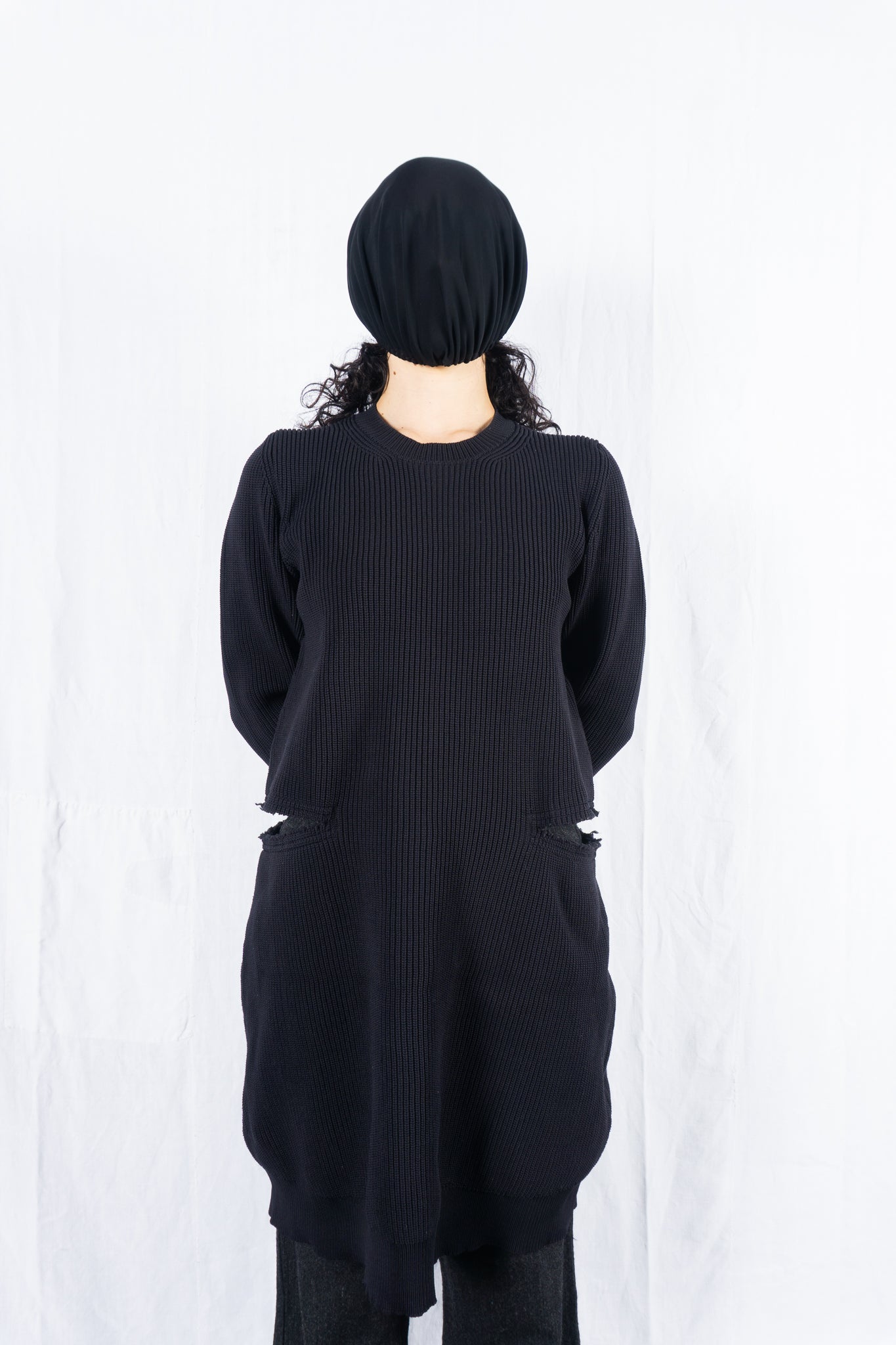 Comme des garçons s/s 2019 cut-out knitwear