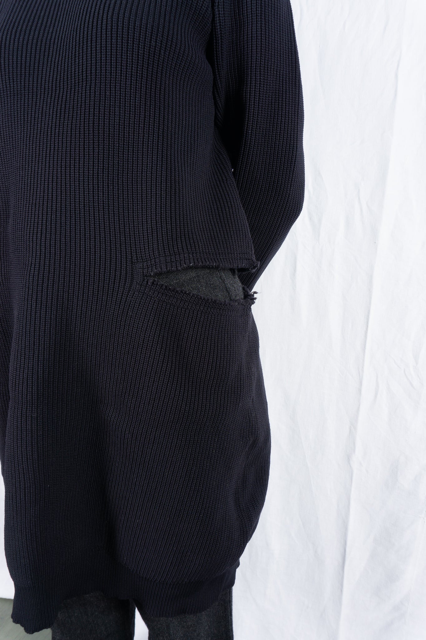 Comme des garçons s/s 2019 cut-out knitwear