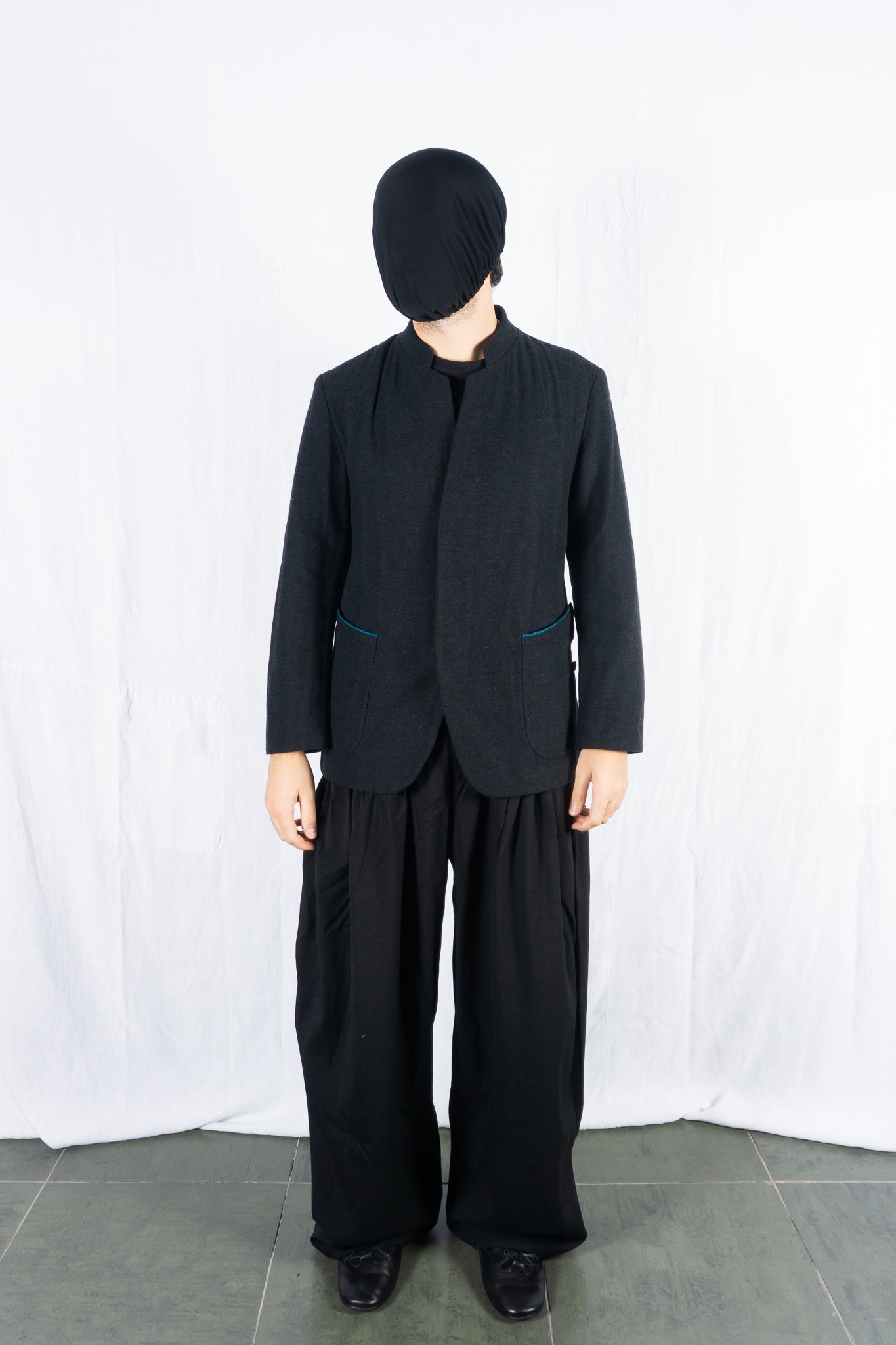 Issey miyake men a/w 2020 mao collar jacket