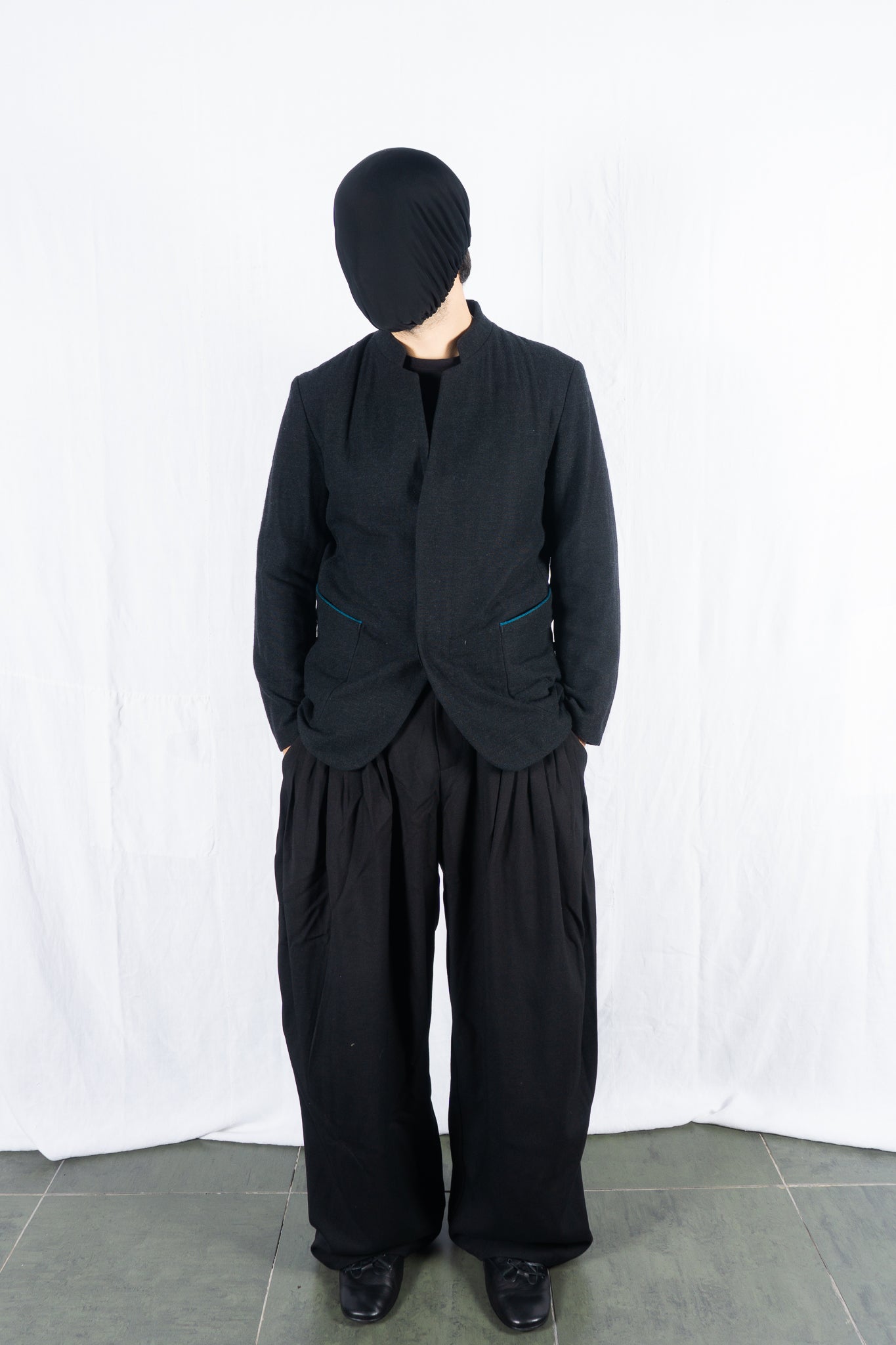Issey miyake men a/w 2020 mao collar jacket