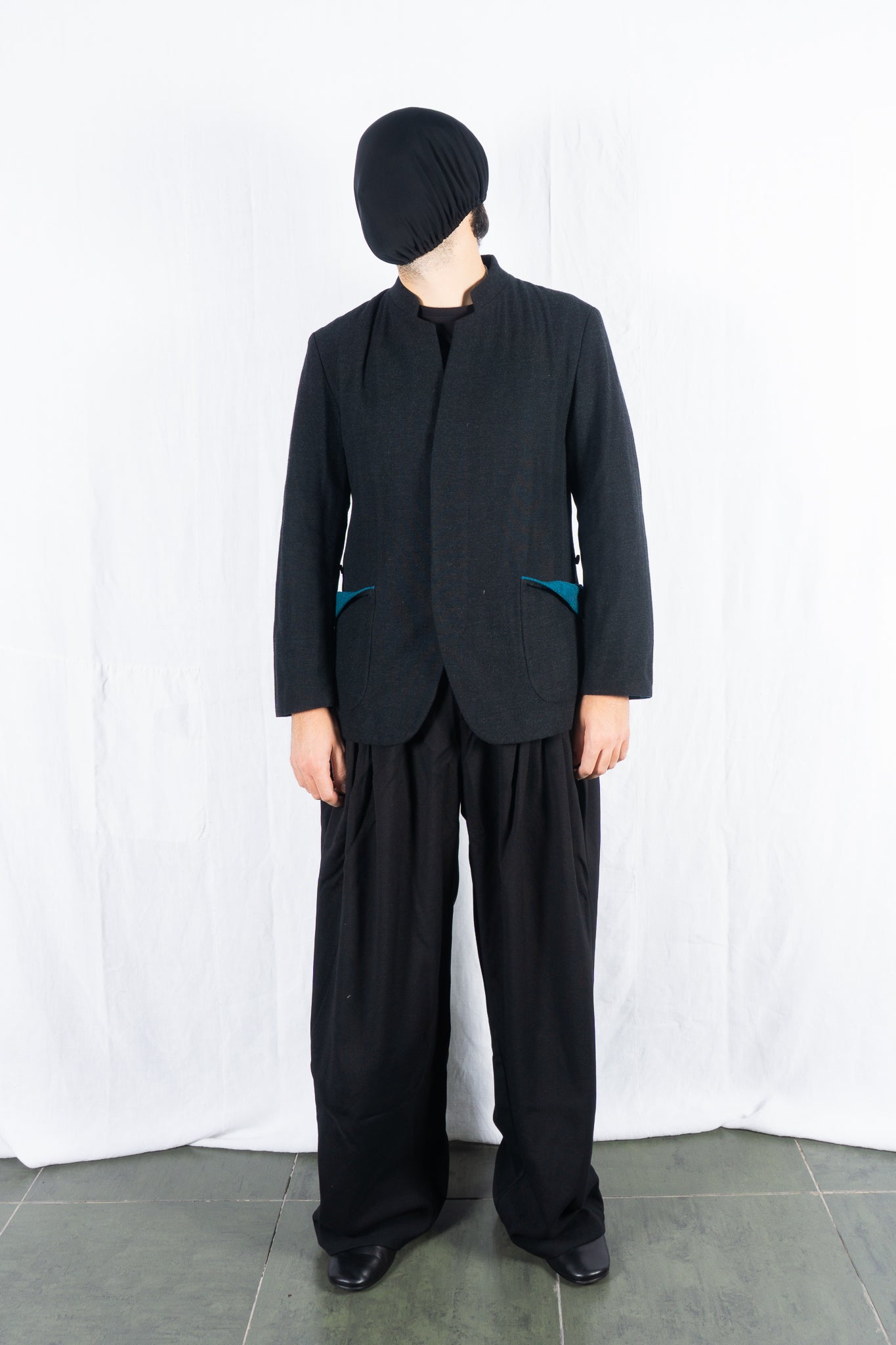 Issey miyake men a/w 2020 mao collar jacket