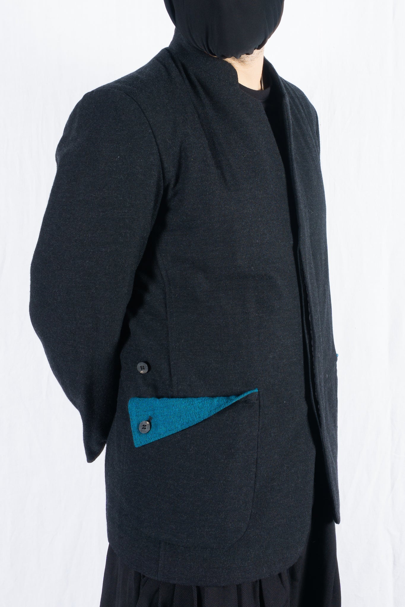 Issey miyake men a/w 2020 mao collar jacket
