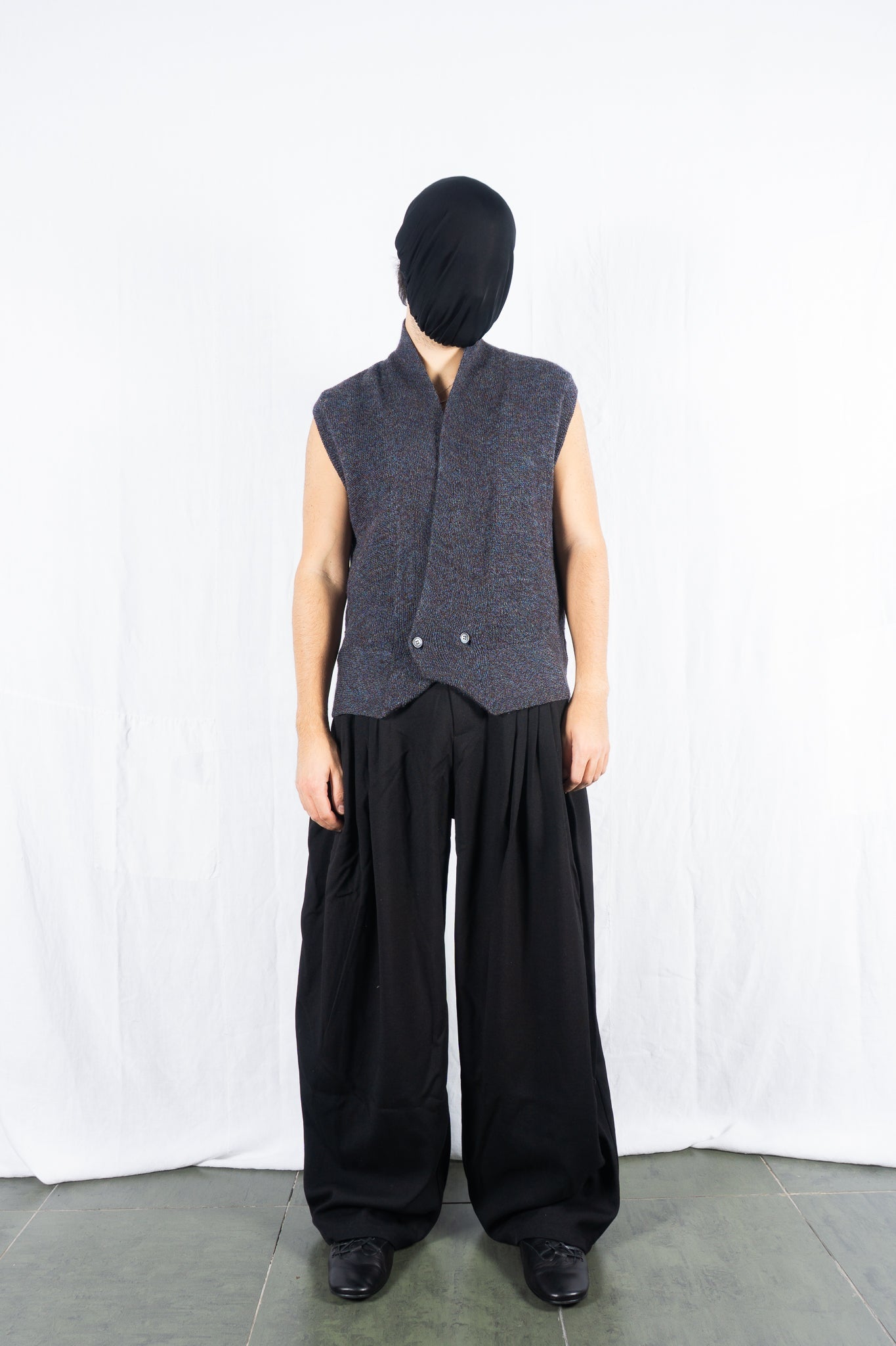 Issey miyake men 1980s knit waistcoat