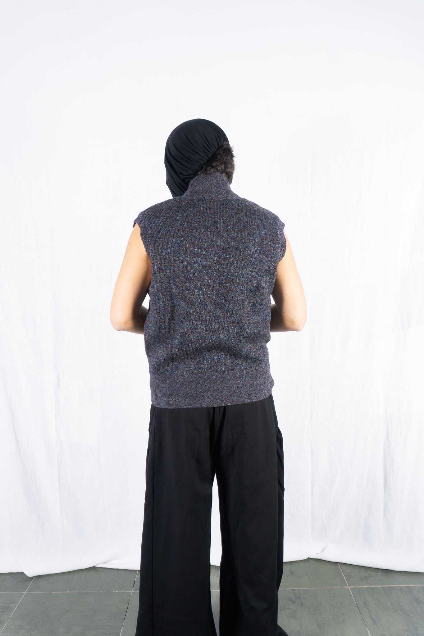 Issey miyake men 1980s knit waistcoat