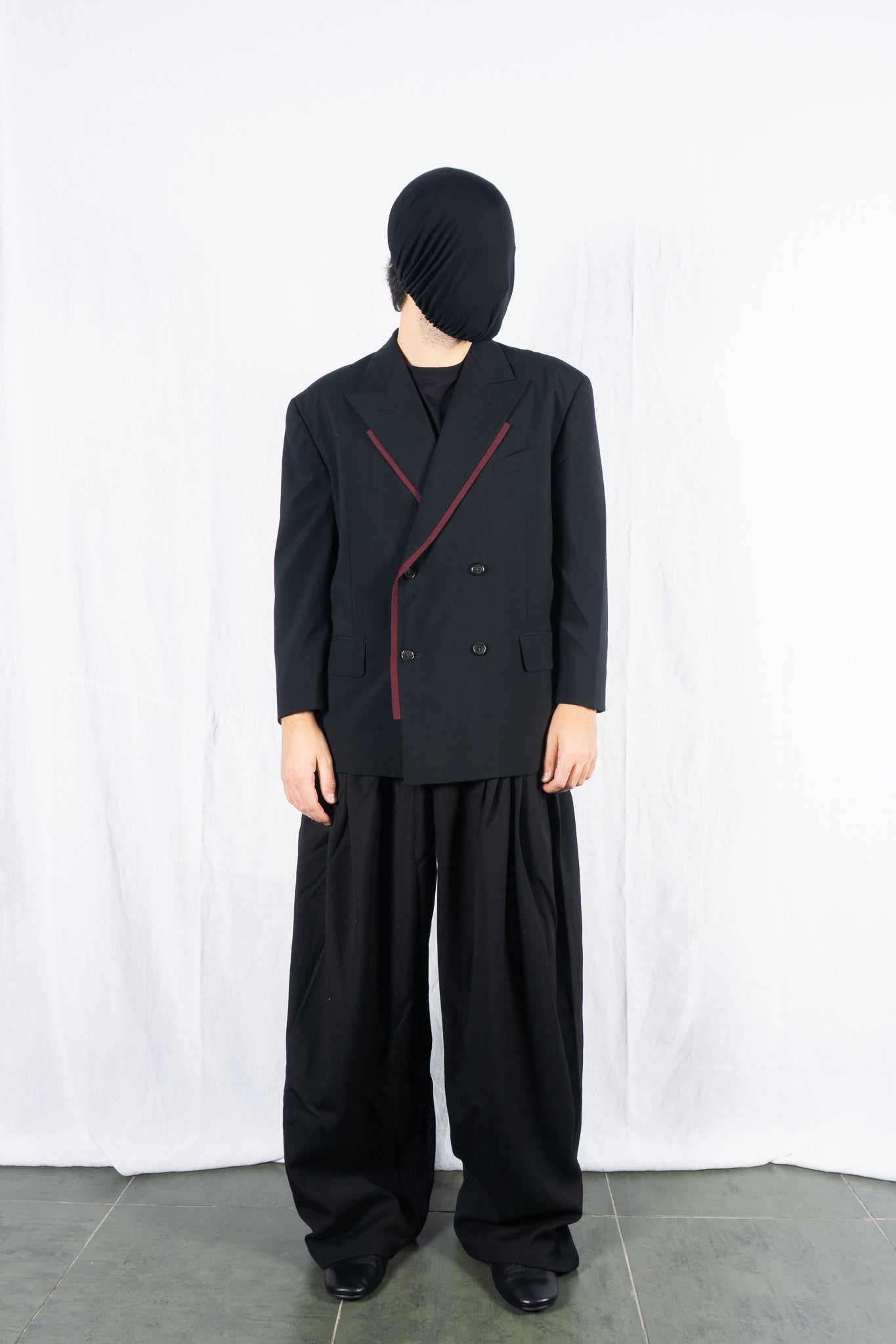 Comme des garçons homme plus s/s 1990 red stripe jacket