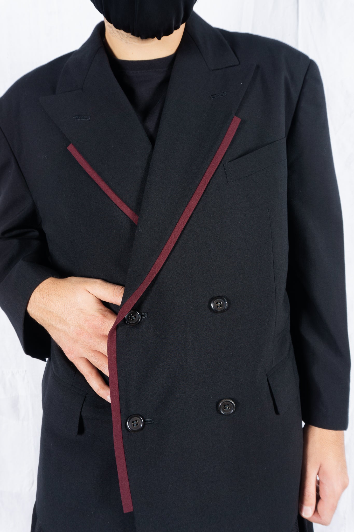 Comme des garçons homme plus s/s 1990 red stripe jacket