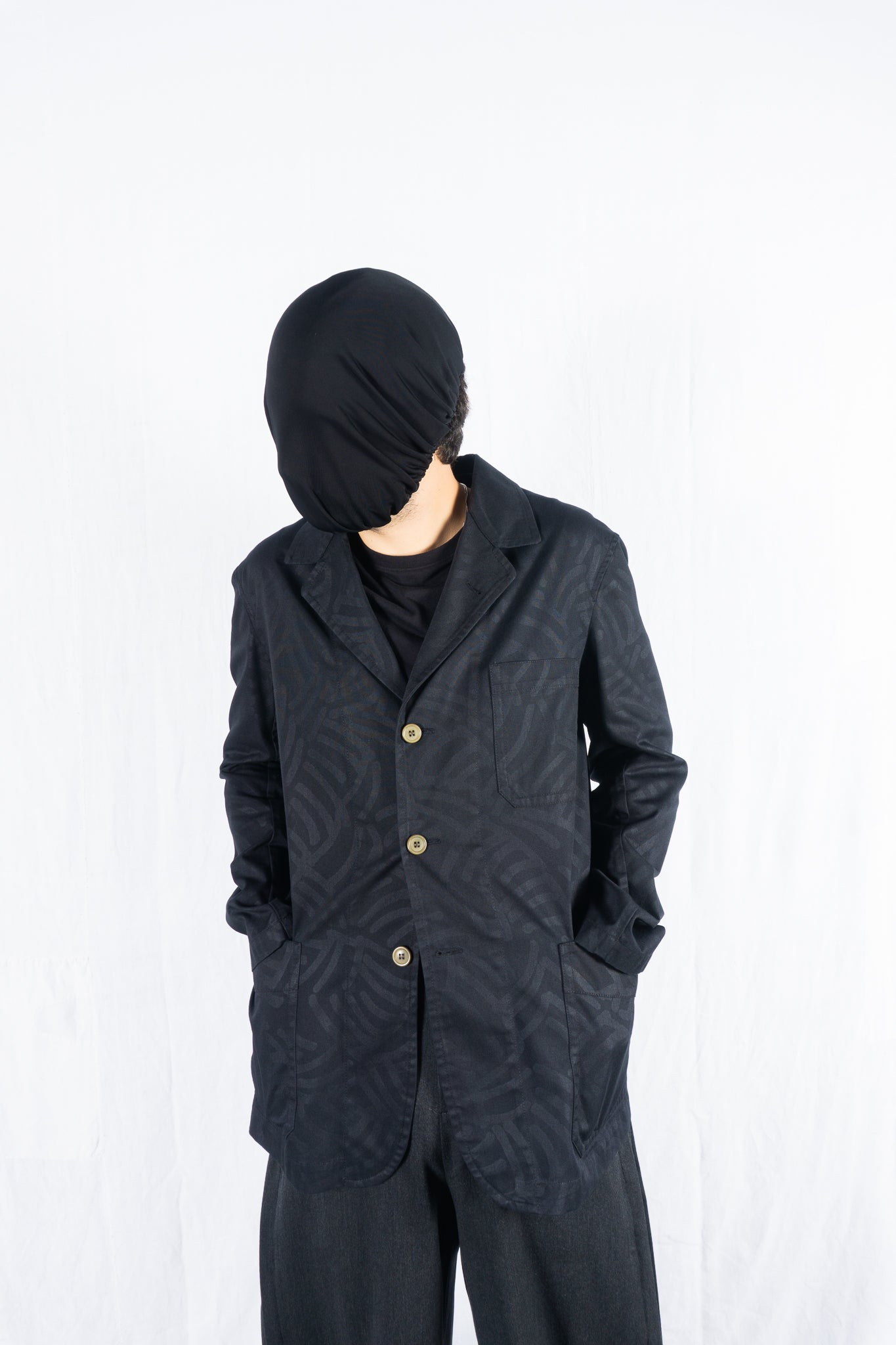Comme des garçons shirt 2010s acetate print jacket