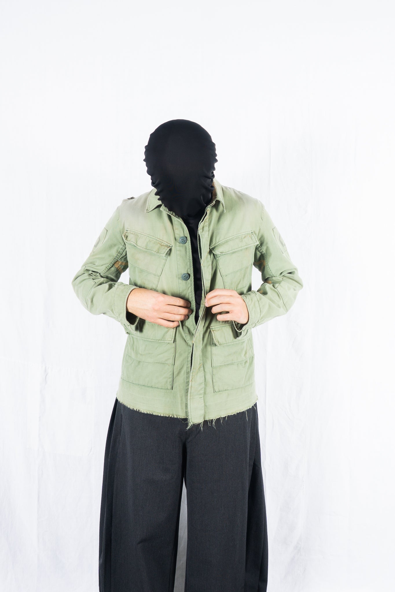 John undercover 1960s–2014 military fatigue jacket